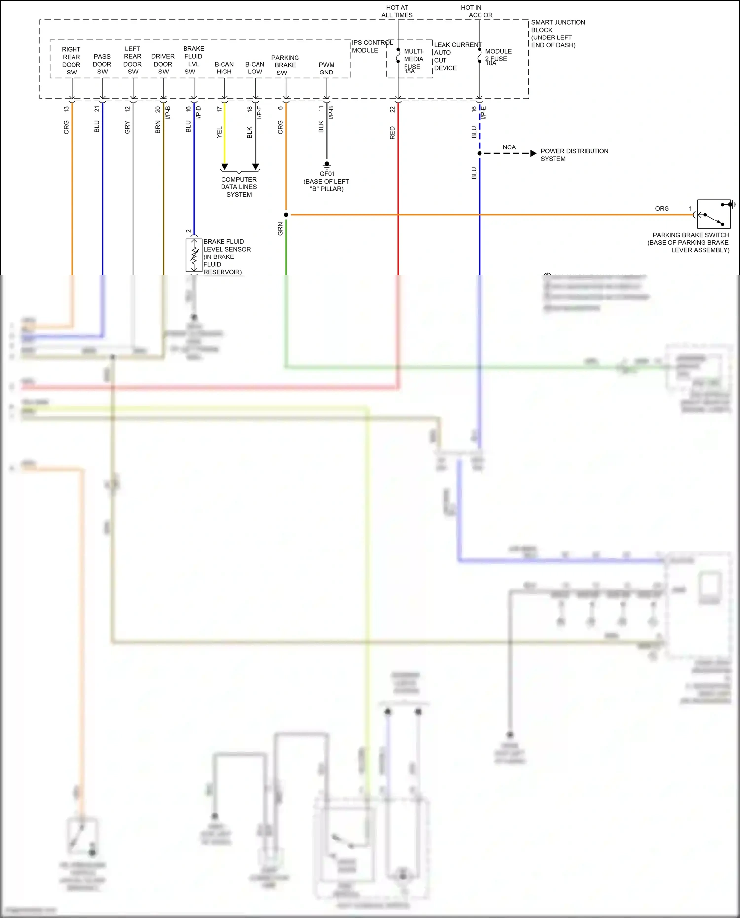 Wiring diagram i/p-e for Hyundai Elantra VI facelift (2018-2020) (36 of 71)