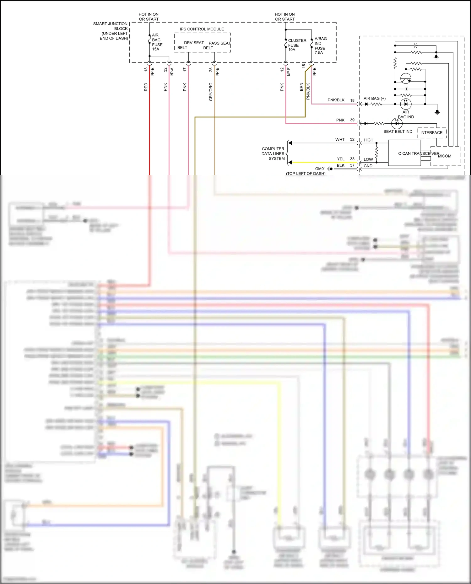 Wiring diagram i/p-e for Hyundai Elantra VI facelift (2018-2020) (38 of 71)