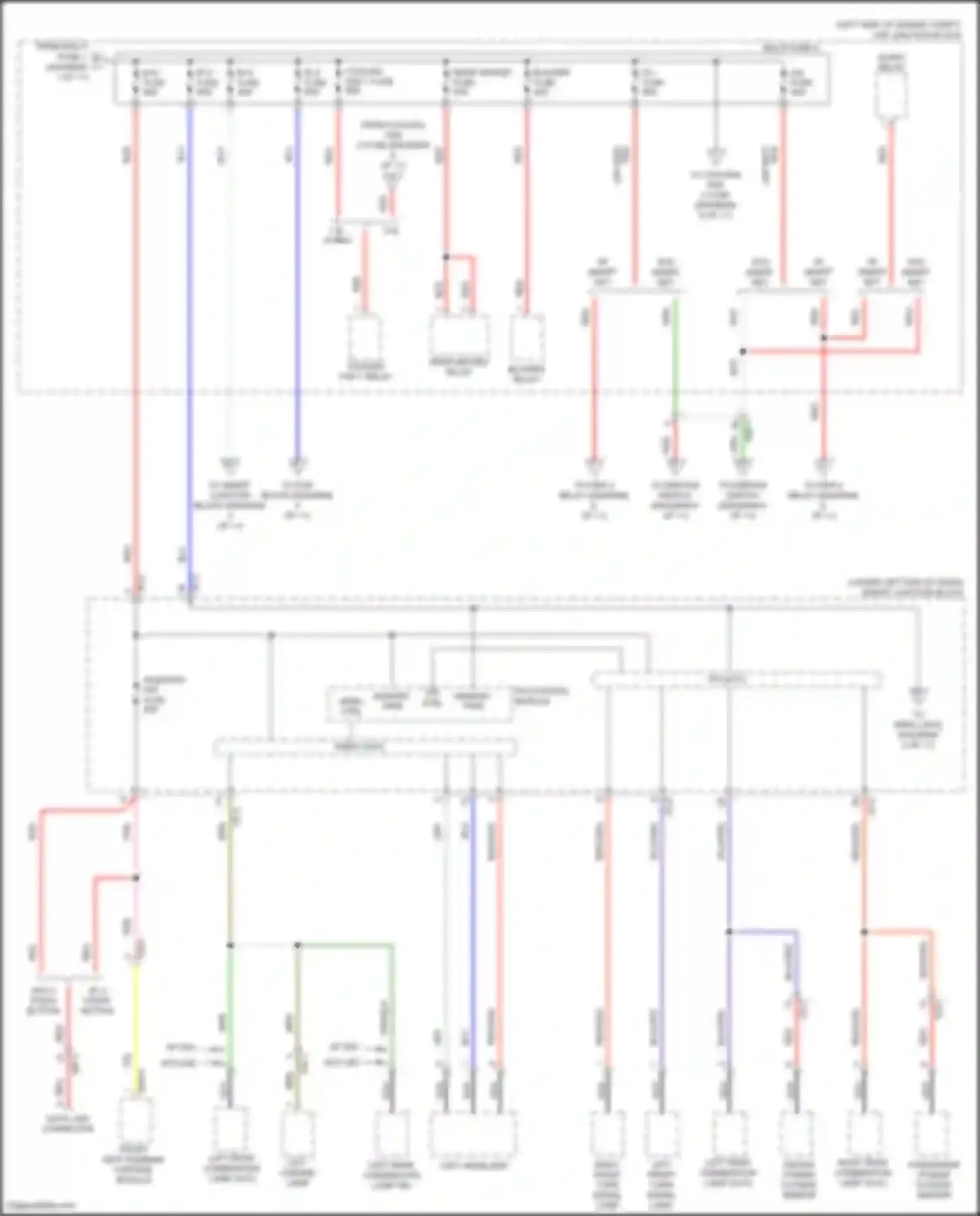 Wiring diagram left license lamp for Hyundai Elantra VI facelift (2018-2020) (5 of 5)