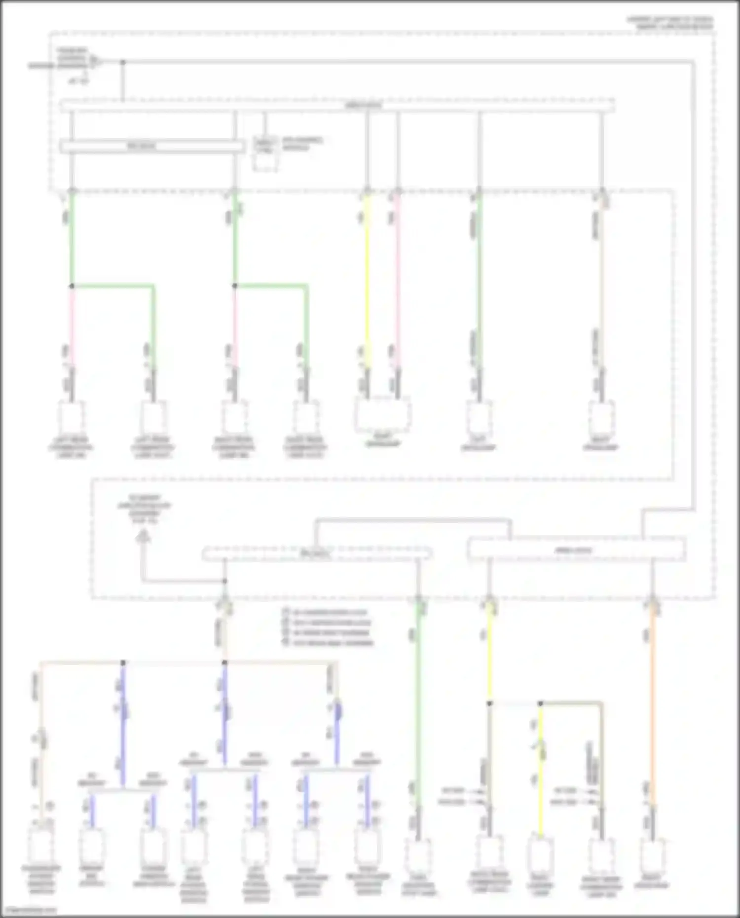 Wiring diagram passenger power window switch for Hyundai Elantra VI facelift (2018-2020) (5 of 9)
