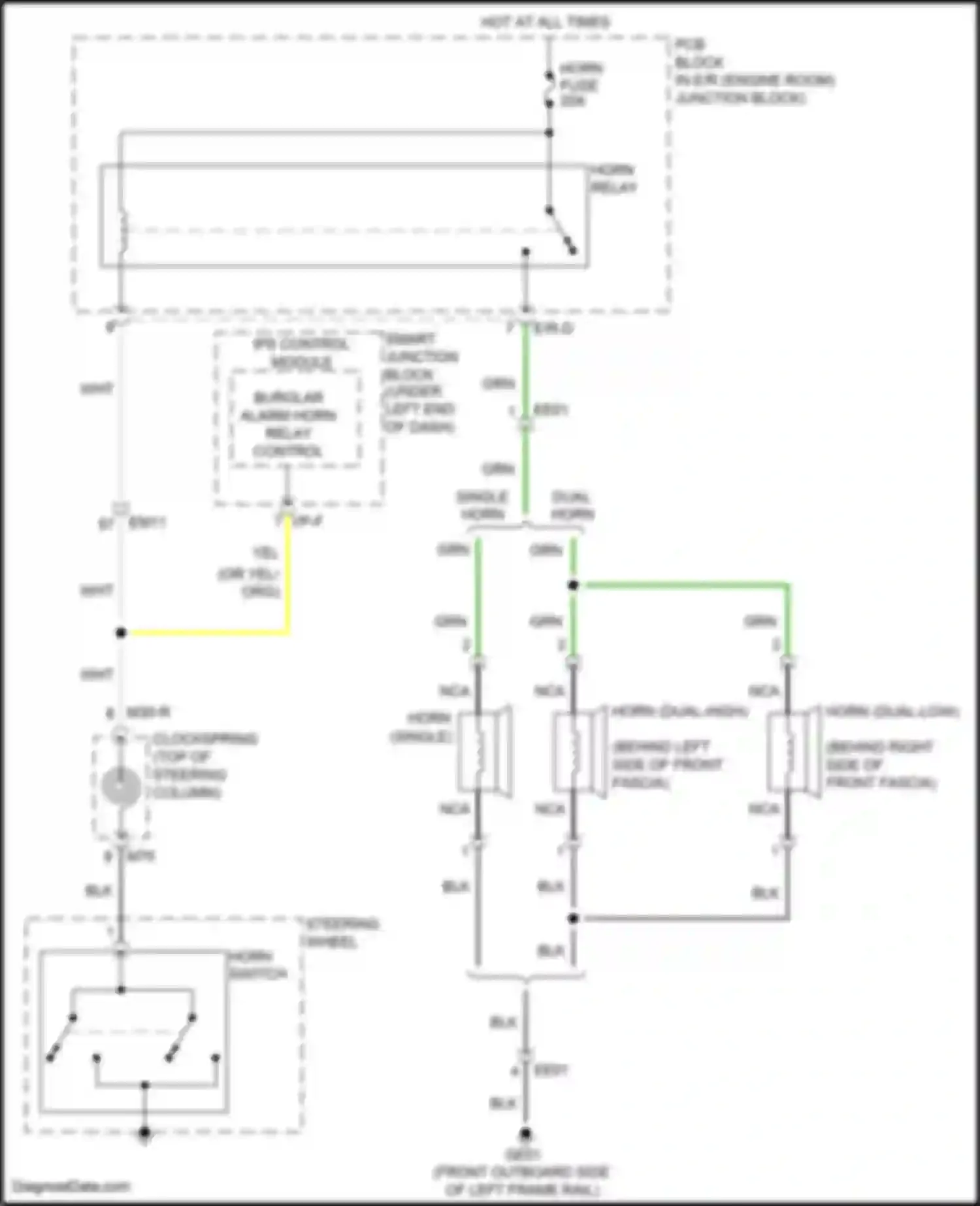Wiring diagram pcb block for Hyundai Elantra VI facelift (2018-2020) (14 of 31)