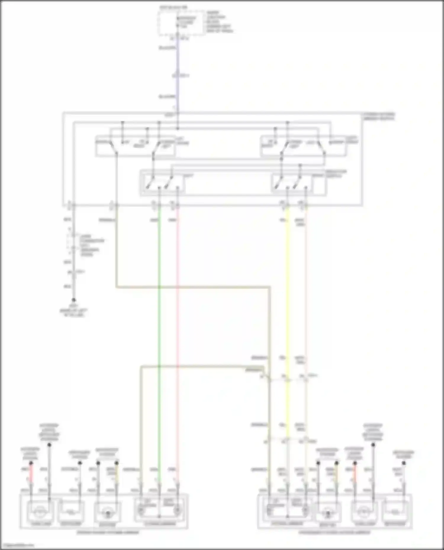 Wiring diagram power outside mirror switch for Hyundai Elantra VI facelift (2018-2020) (5 of 5)