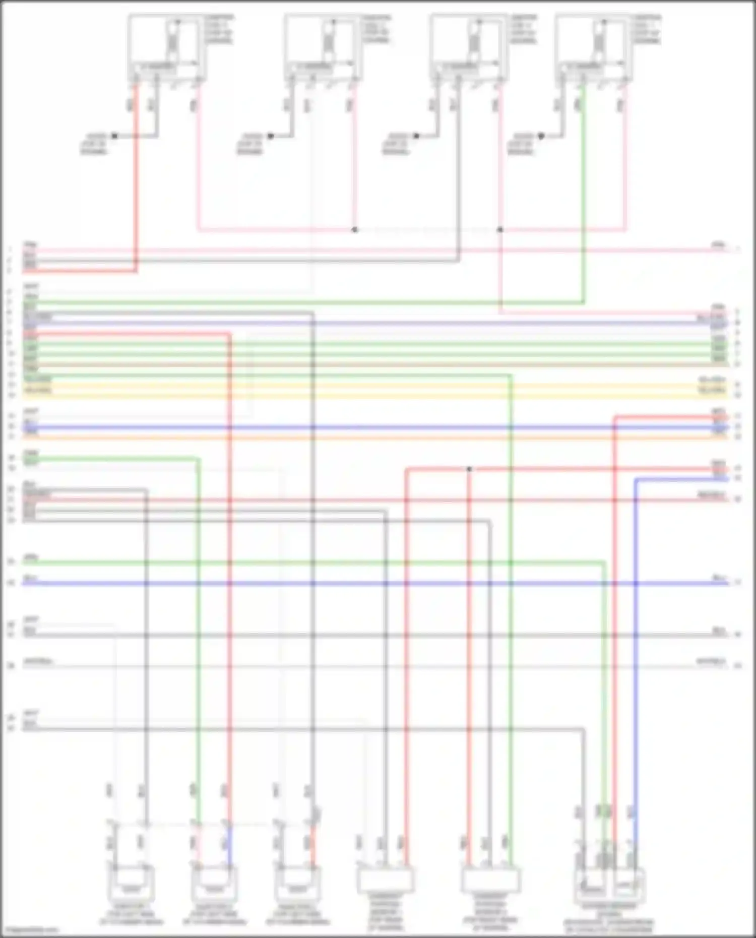 Wiring diagram top of engine) for Hyundai Elantra VI facelift (2018-2020) (2 of 5)