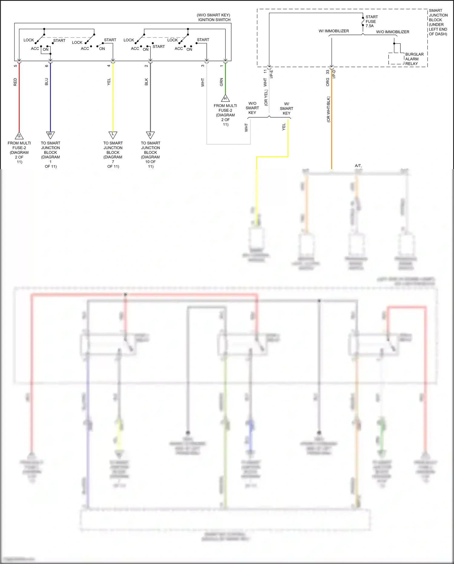 Hyundai Elantra VI facelift (2018-2020) transaxle range switch wiring diagram  (10 of 14)