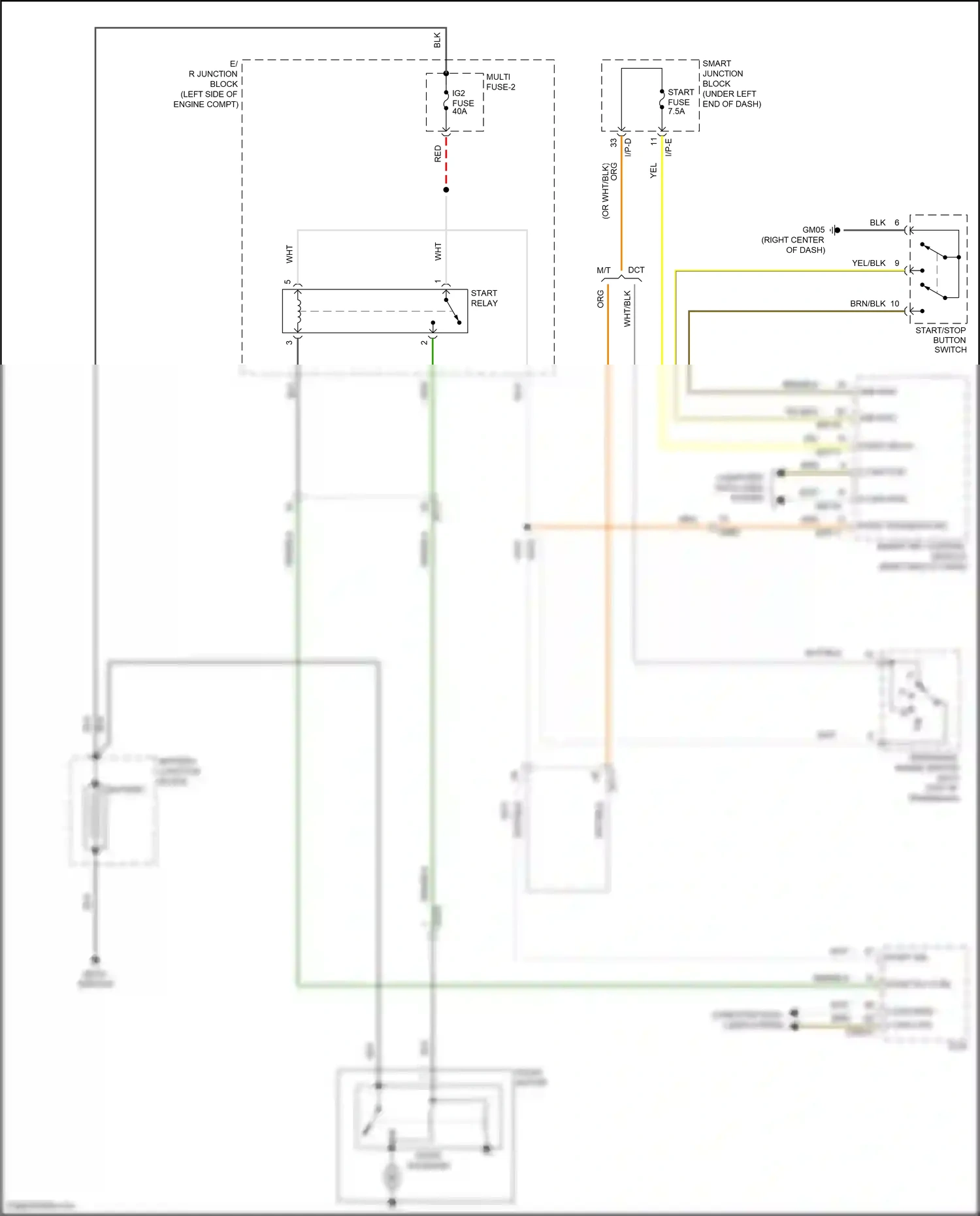 Hyundai Elantra VI facelift (2018-2020) transaxle range switch wiring diagram  (4 of 14)