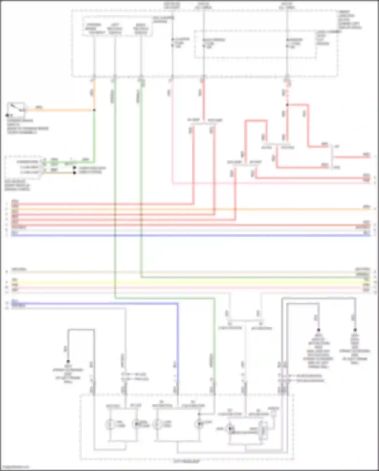 Wiring diagram w/ bi-function w/o bi-function for Hyundai Elantra VI facelift (2018-2020) (3 of 4)