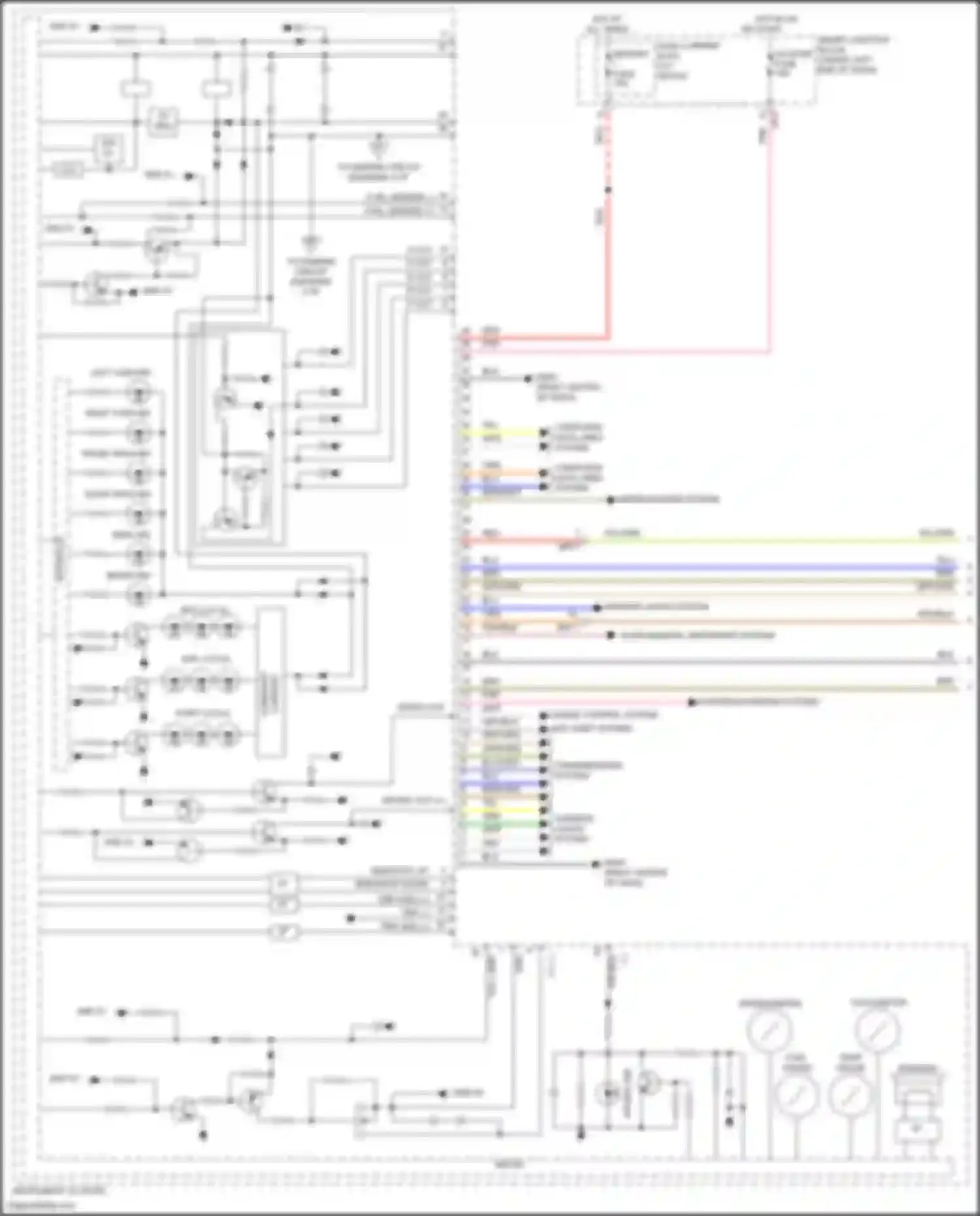 Elantra Hyundai VI (2015-2019): Instrument cluster circuit (1 of 3)