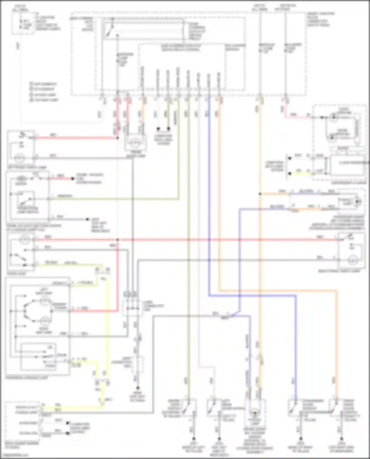 Elantra Hyundai VI (2015-2019): Courtesy lamps circuit