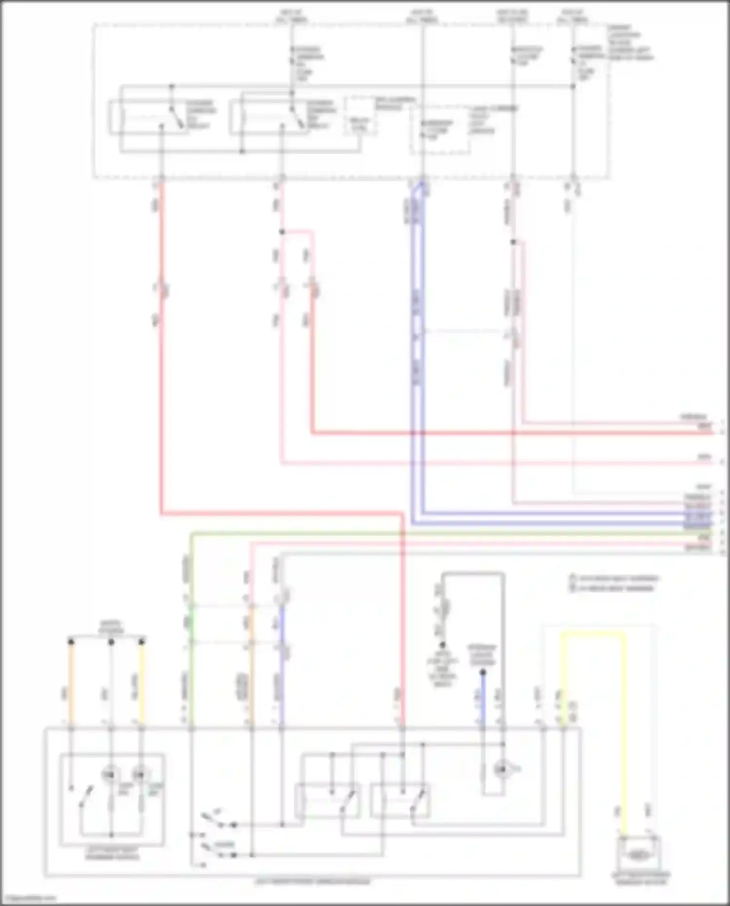 Elantra Hyundai VI (2015-2019): Power windows circuit, w/ ims (1 of 3)