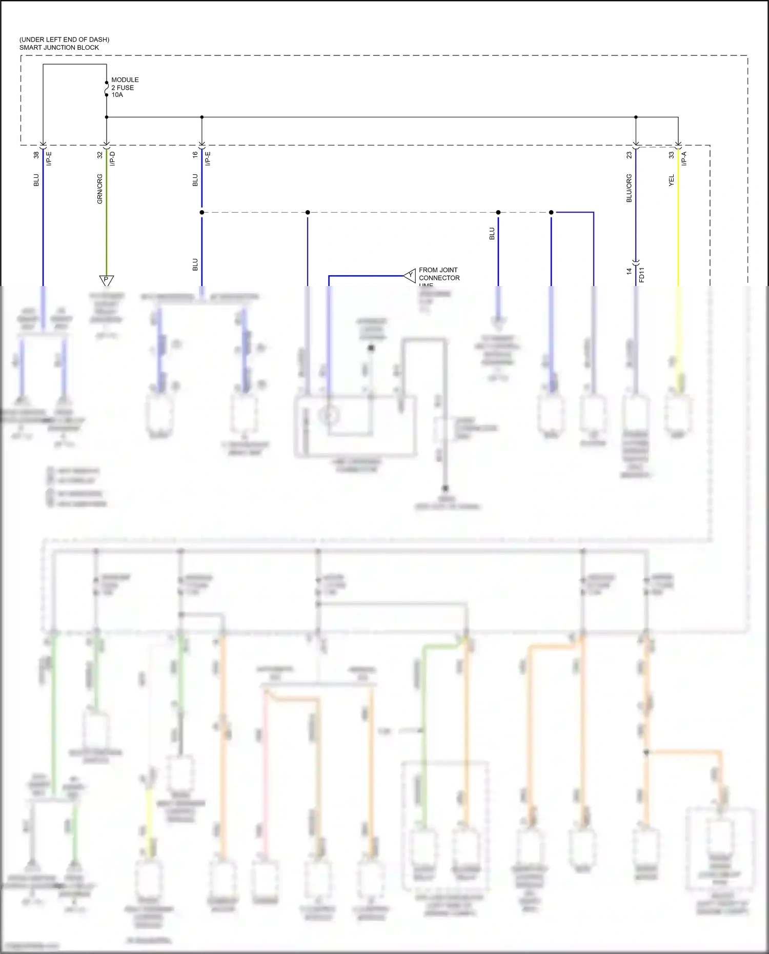 Hyundai Elantra VI (2015-2019) acc/on input wiring diagram  (14 of 15)