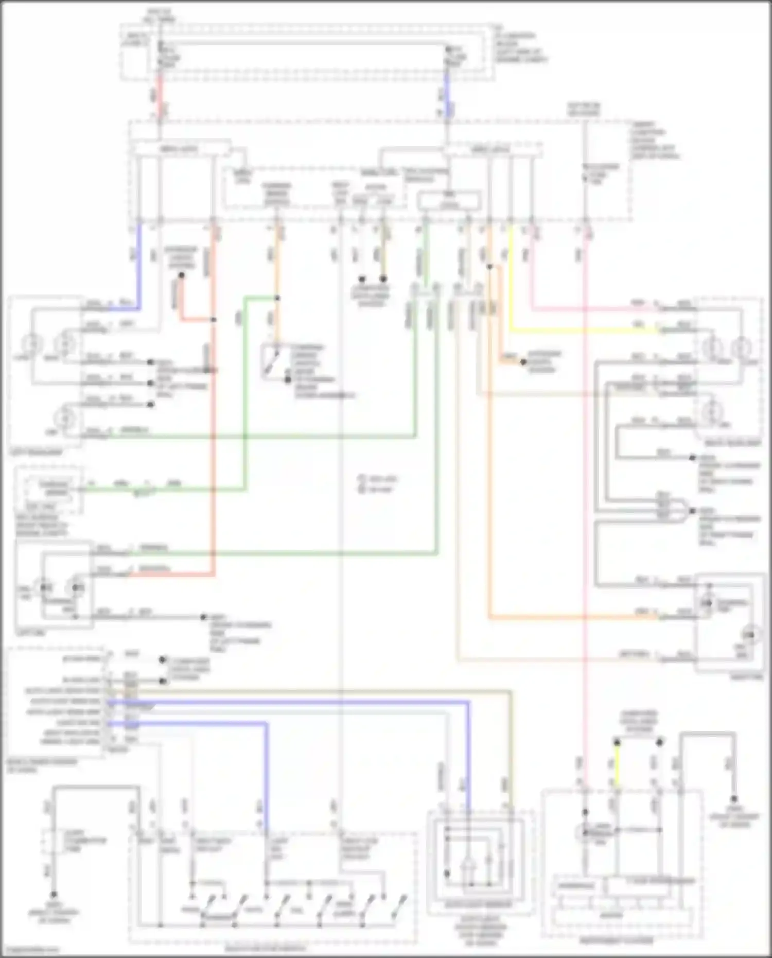Wiring diagram auto light sensor for Hyundai Elantra VI (2015-2019) (1 of 1)