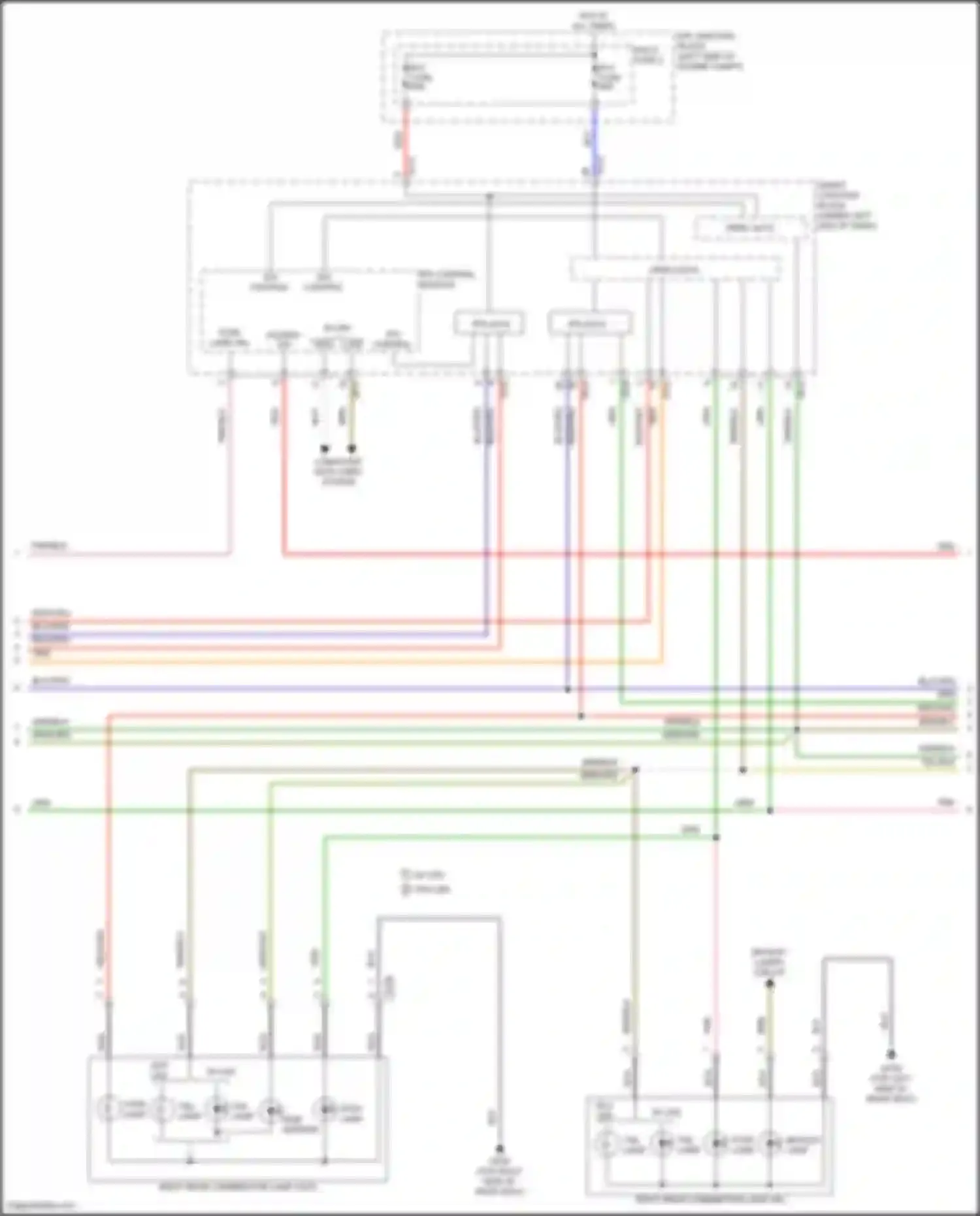 Wiring diagram backup lamps circuit for Hyundai Elantra VI (2015-2019) (1 of 2)