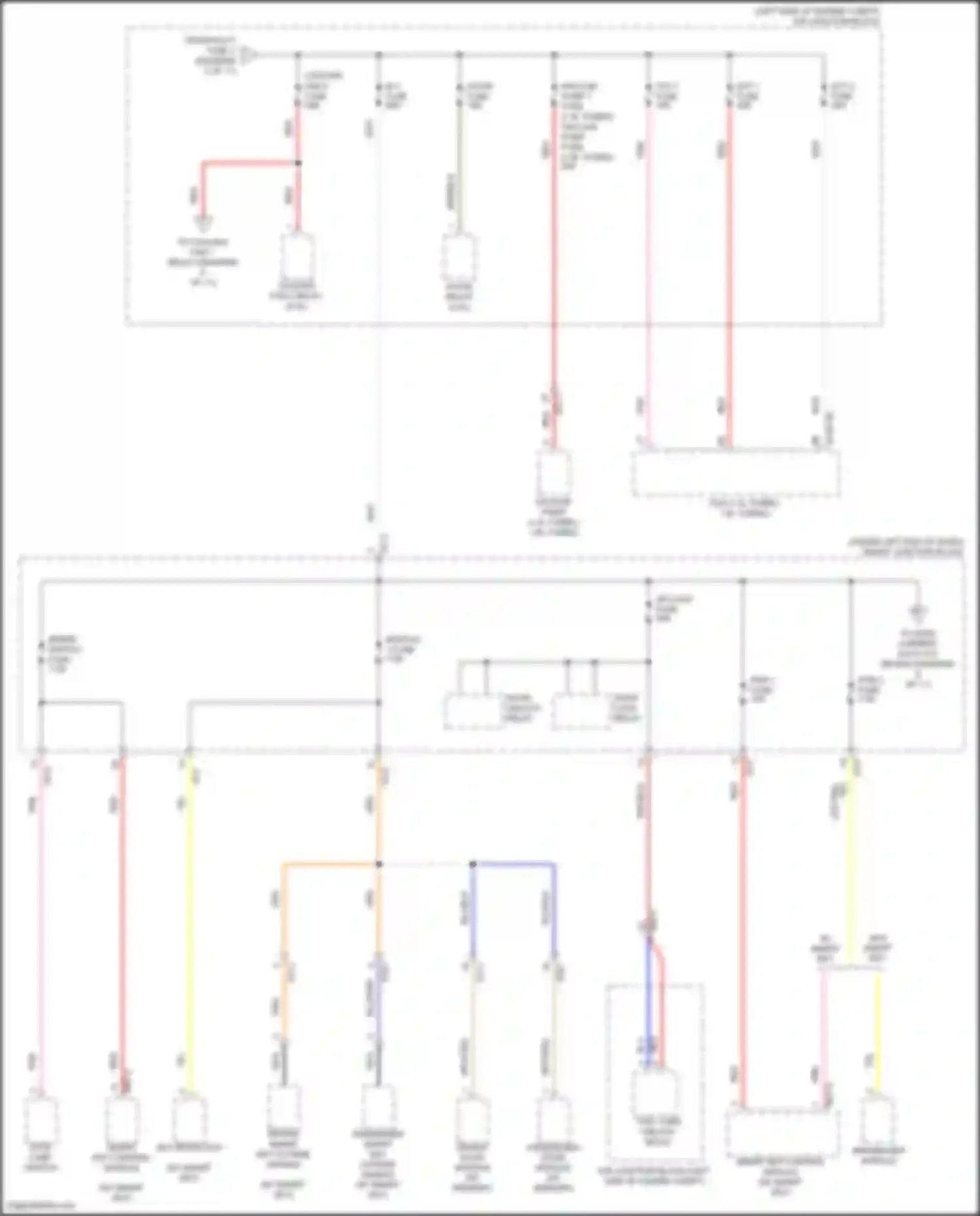 Wiring diagram driver smart key outside handle for Hyundai Elantra VI (2015-2019) (4 of 4)