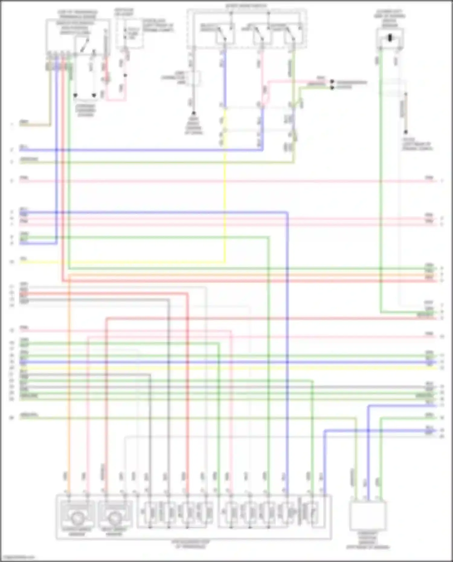 Wiring diagram input speed sensor for Hyundai Elantra VI (2015-2019) (2 of 2)