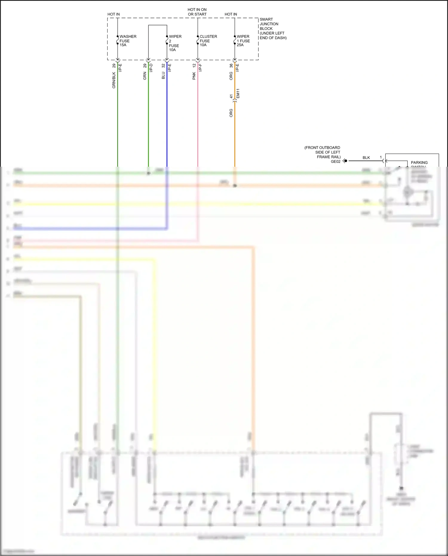 Wiring diagram i/p-e for Hyundai Elantra VI (2015-2019) (40 of 56)