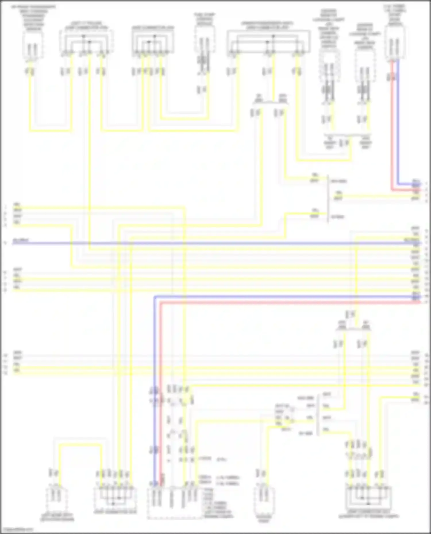 Wiring diagram left blind spot detection radar for Hyundai Elantra VI (2015-2019) (2 of 4)