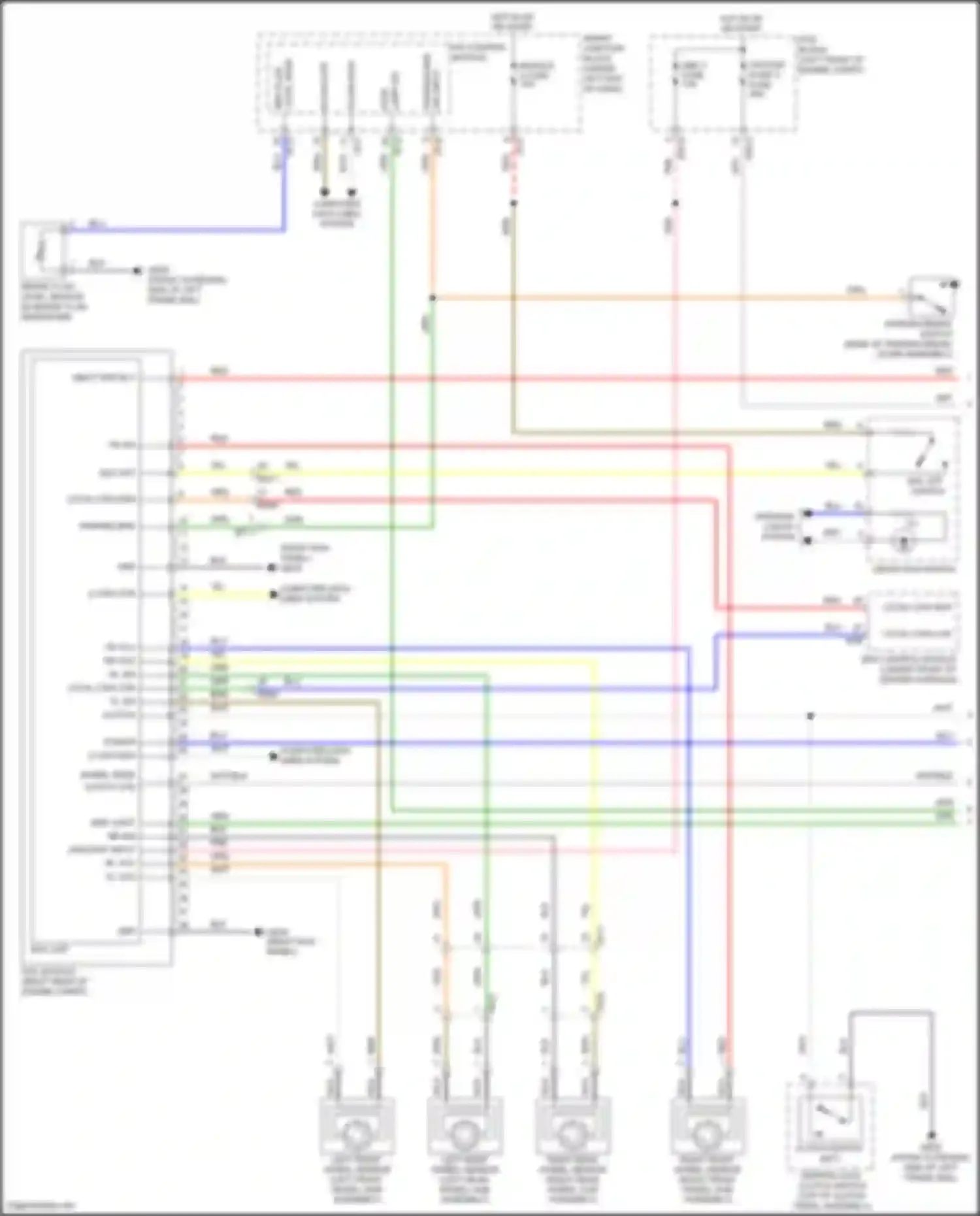 Wiring diagram on/start input for Hyundai Elantra VI (2015-2019) (1 of 21)
