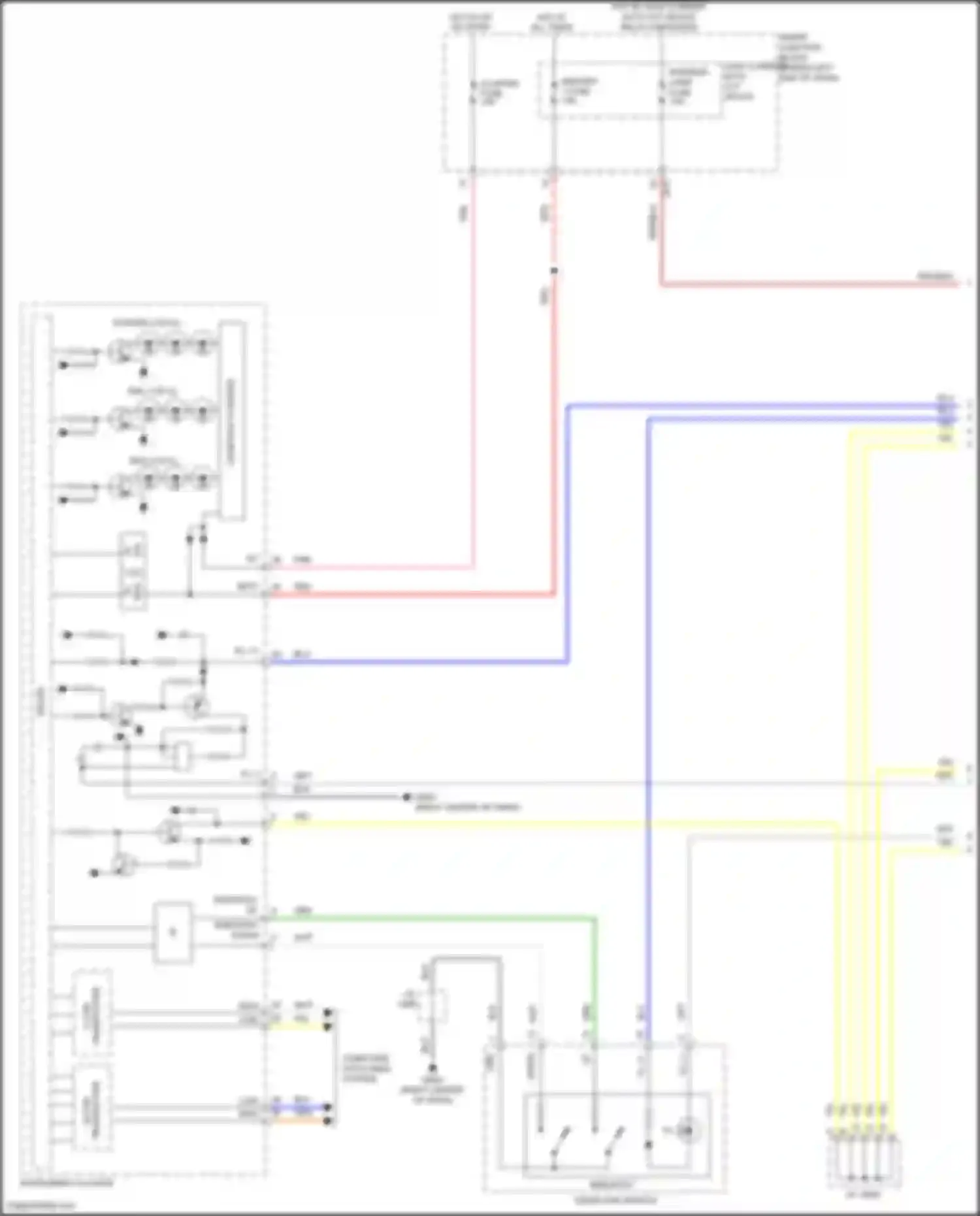 Wiring diagram pointer lcd ill for Hyundai Elantra VI (2015-2019) (1 of 1)