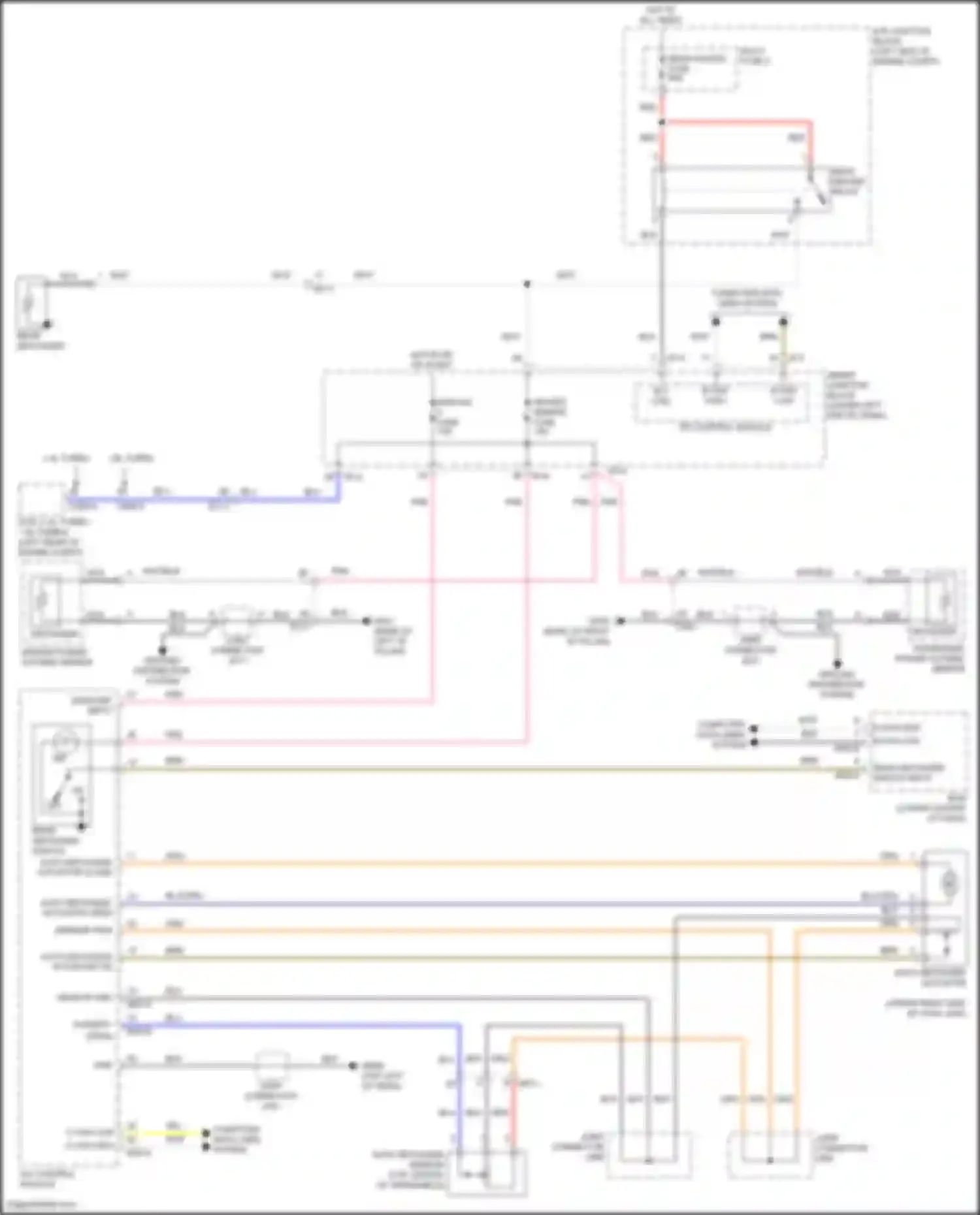 Wiring diagram rear defogger switch input for Hyundai Elantra VI (2015-2019) (1 of 2)