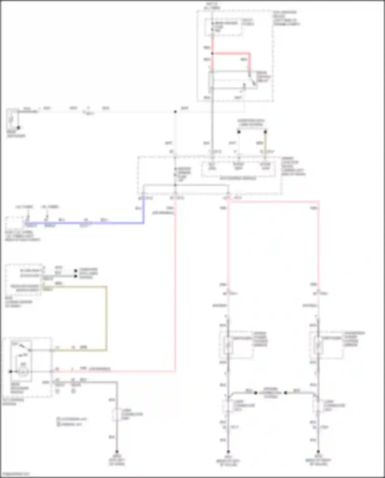 Wiring diagram rear defogger switch for Hyundai Elantra VI (2015-2019) (2 of 2)