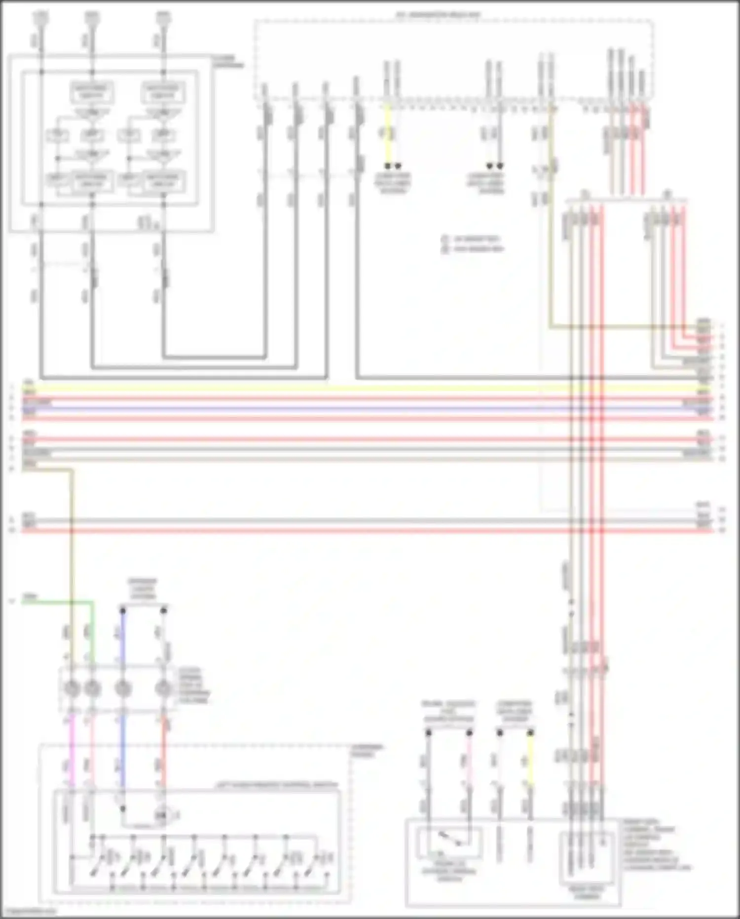 Wiring diagram rear view camera for Hyundai Elantra VI (2015-2019) (2 of 11)