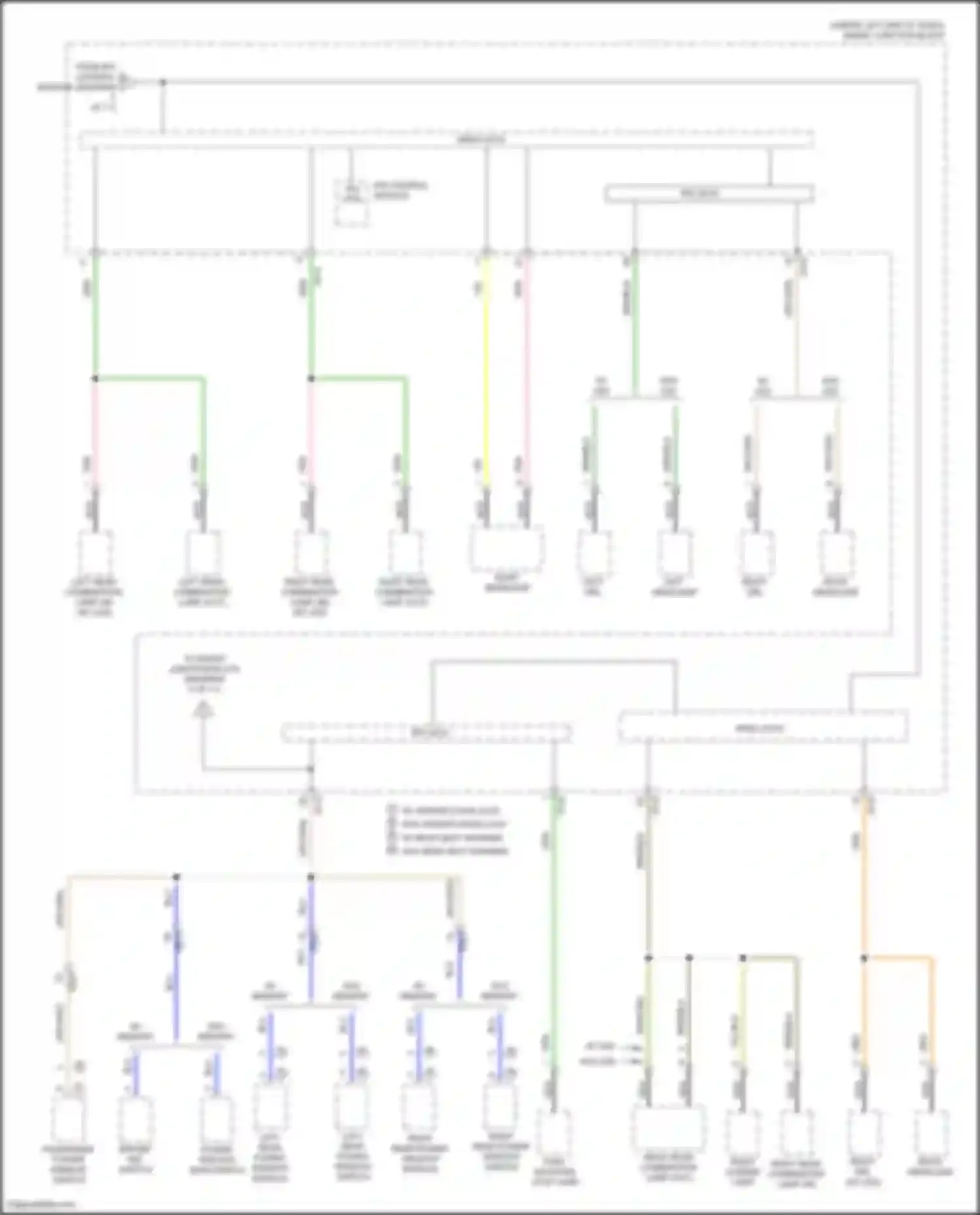 Wiring diagram right rear power window module for Hyundai Elantra VI (2015-2019) (3 of 4)
