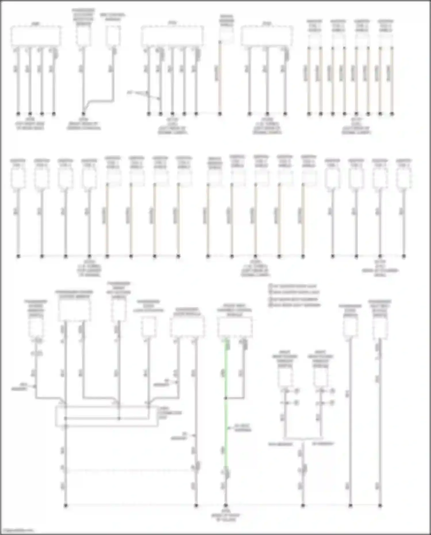 Wiring diagram right rear power window module for Hyundai Elantra VI (2015-2019) (1 of 4)