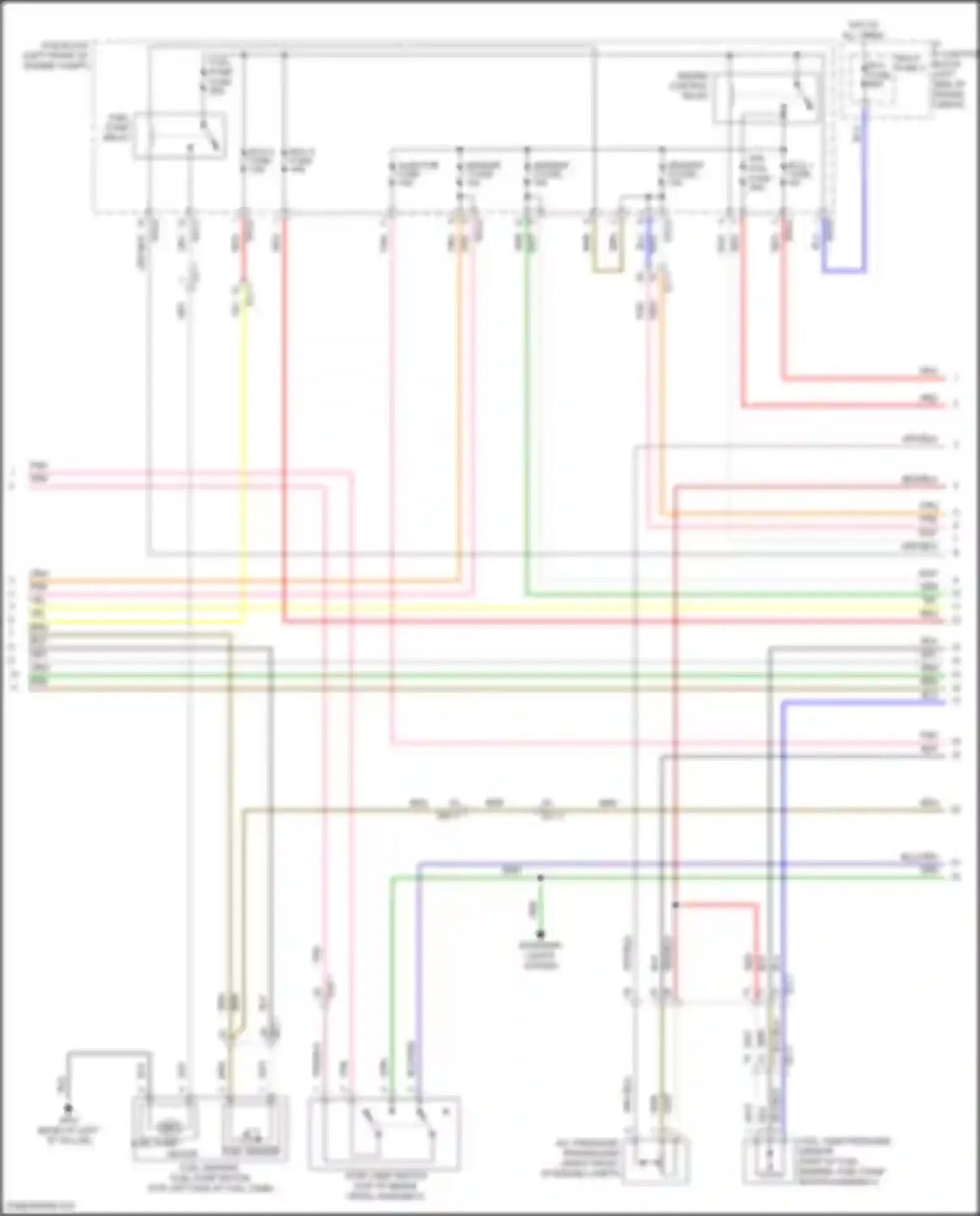 Wiring diagram sensor 2 fuse for Hyundai Elantra VI (2015-2019) (7 of 7)