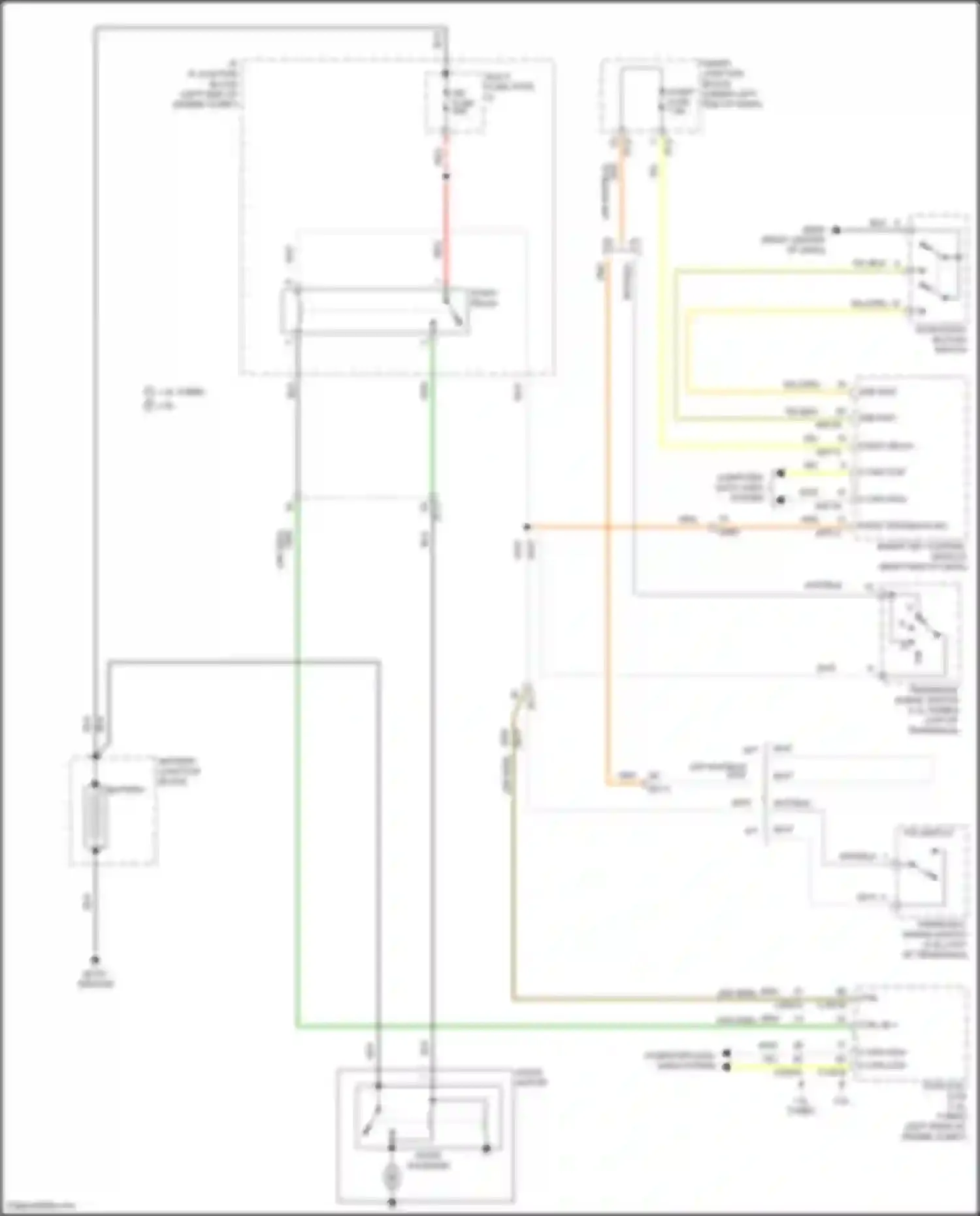Wiring diagram smart key control module for Hyundai Elantra VI (2015-2019) (1 of 14)
