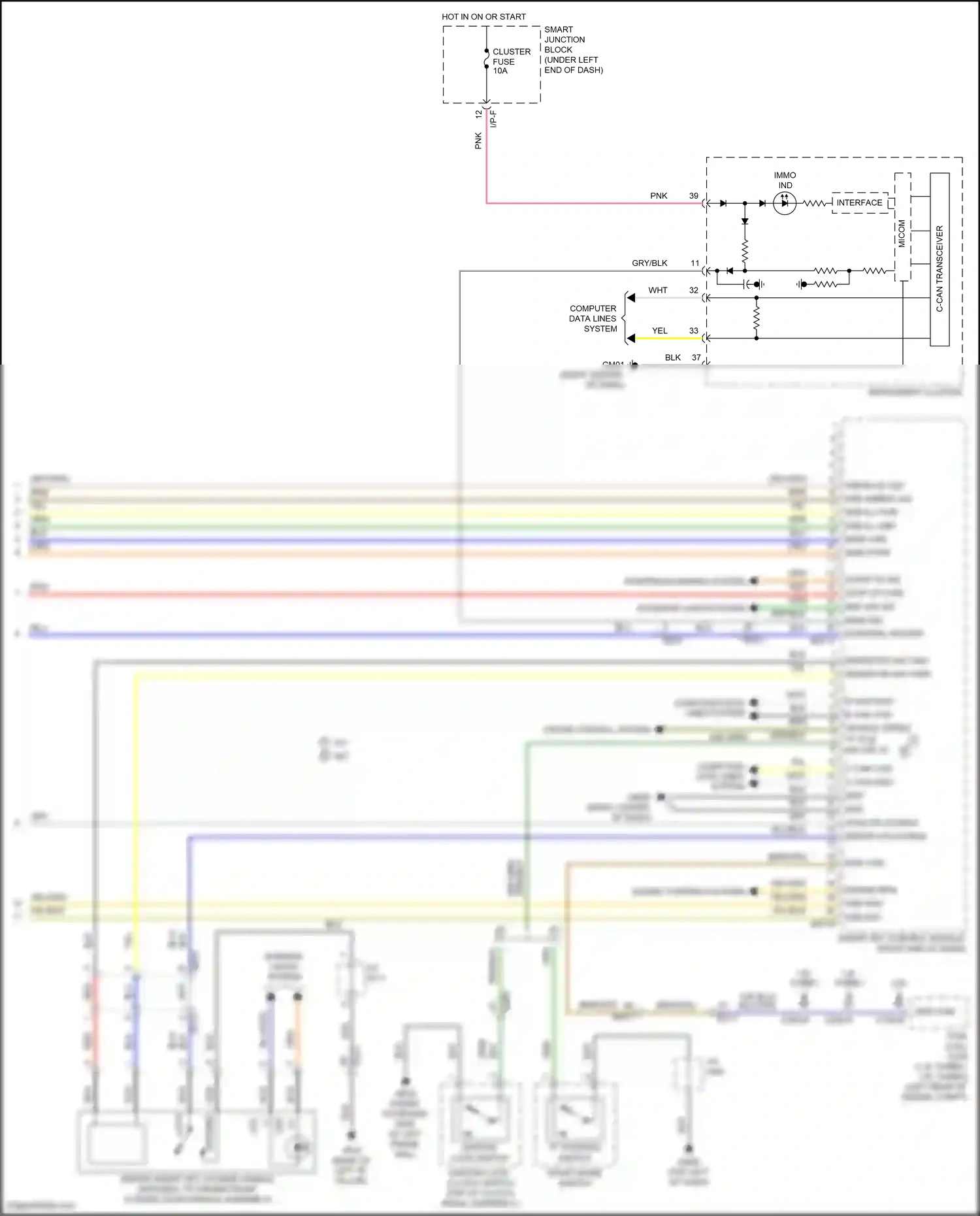 Wiring diagram starting/charging system for Hyundai Elantra VI (2015-2019) (2 of 7)
