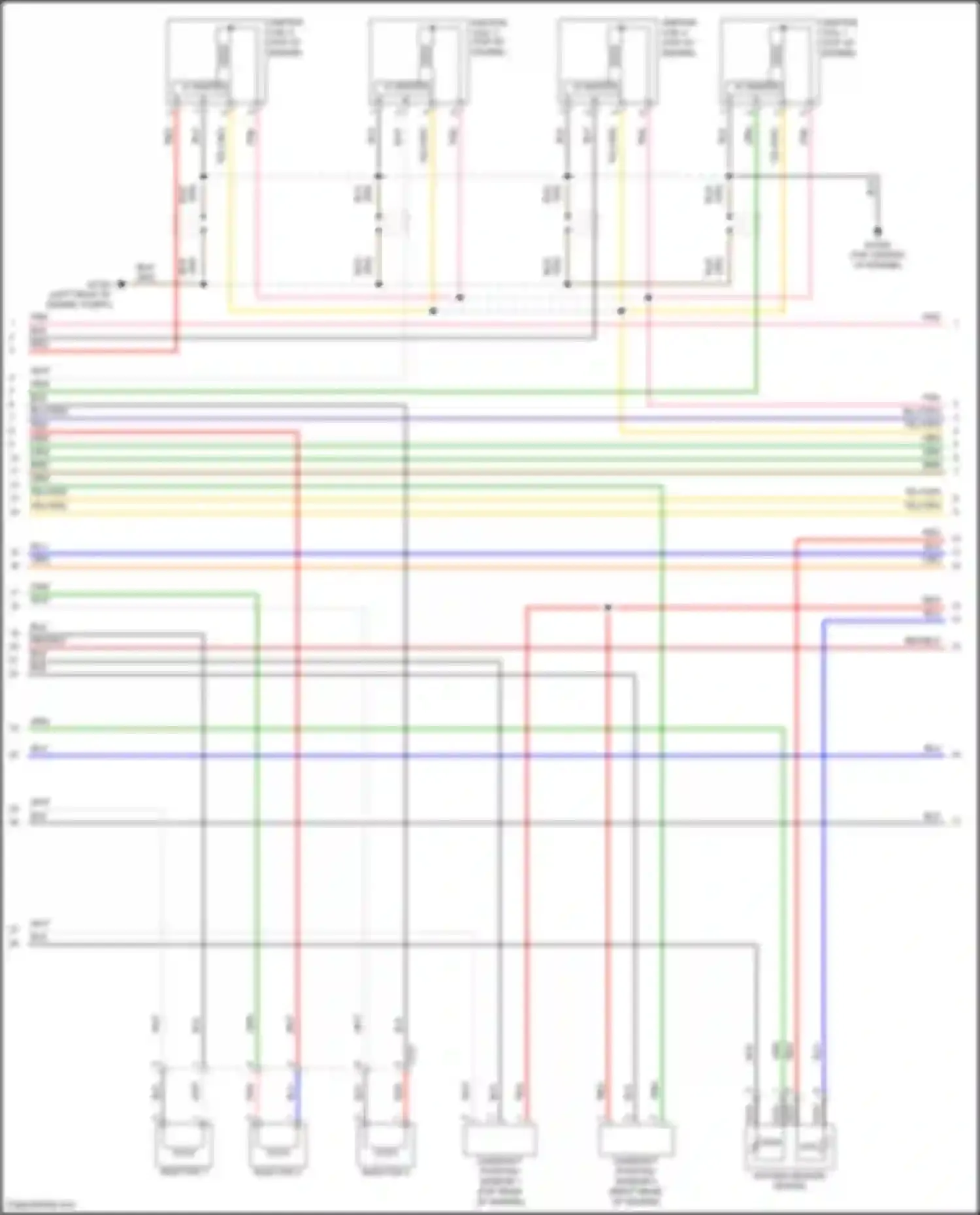 Wiring diagram top of engine) for Hyundai Elantra VI (2015-2019) (1 of 2)