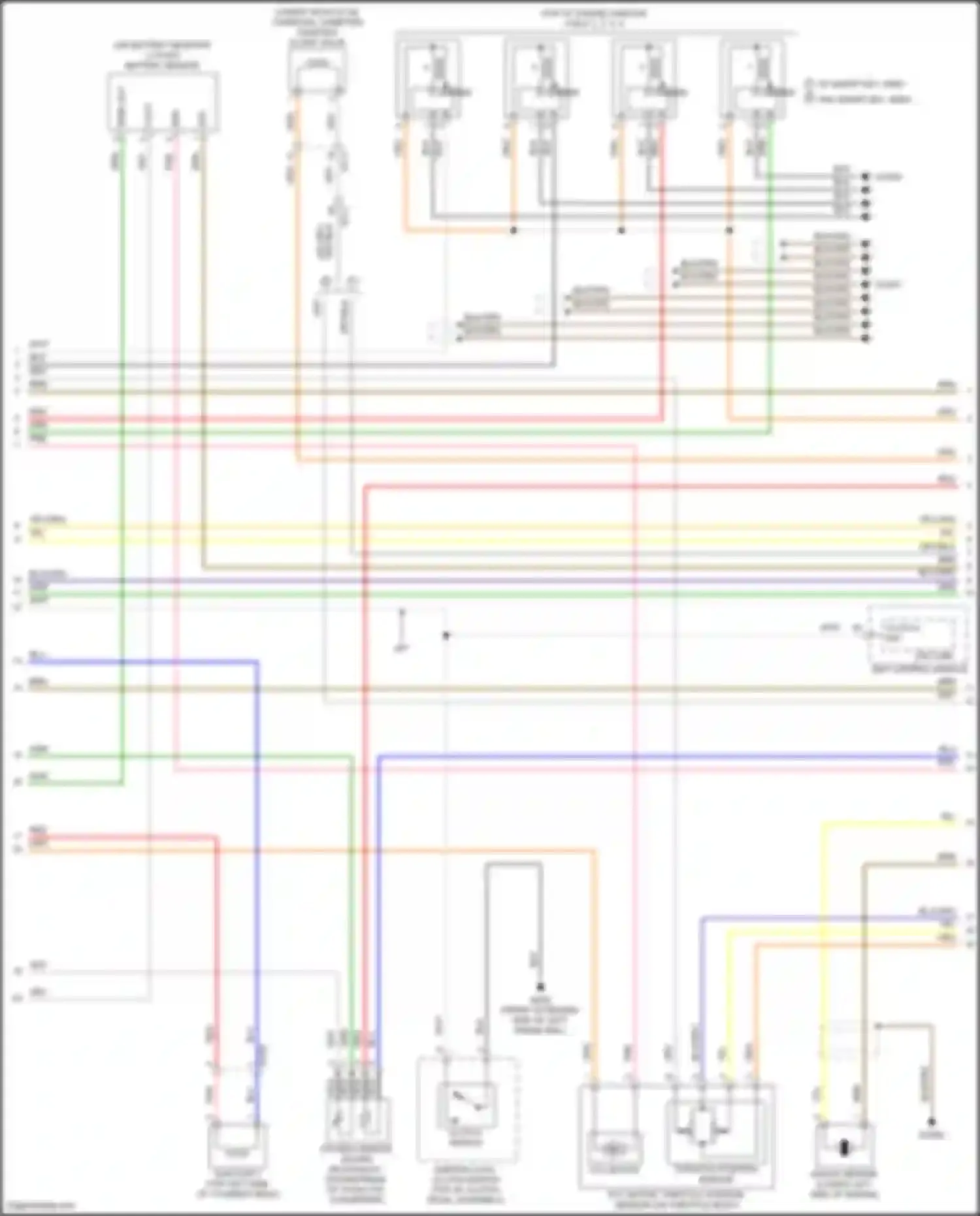 Wiring diagram w/ smart key, immo w/o smart key, immo for Hyundai Elantra VI (2015-2019) (1 of 3)
