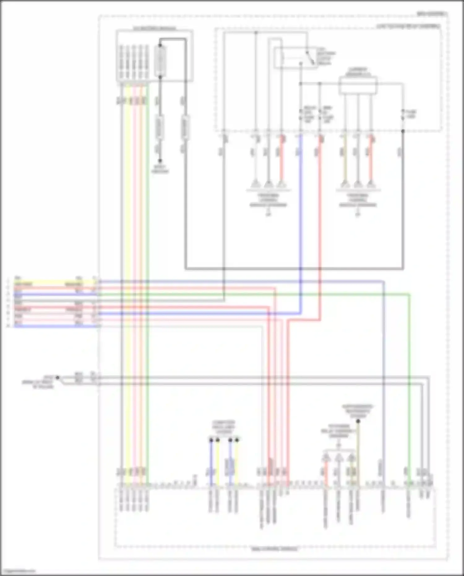 Elantra Hyundai VII facelift (2023-2024): Wiring diagram engine performance 1.6l hybrid, hybrid control circuit (6 of 8)