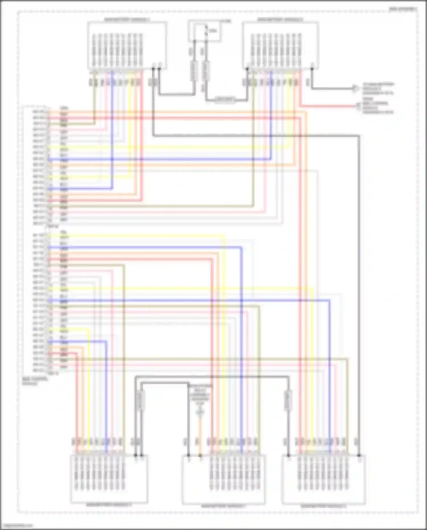 Elantra Hyundai VII facelift (2023-2024): Wiring diagram engine performance 1.6l hybrid, hybrid control circuit (7 of 8)