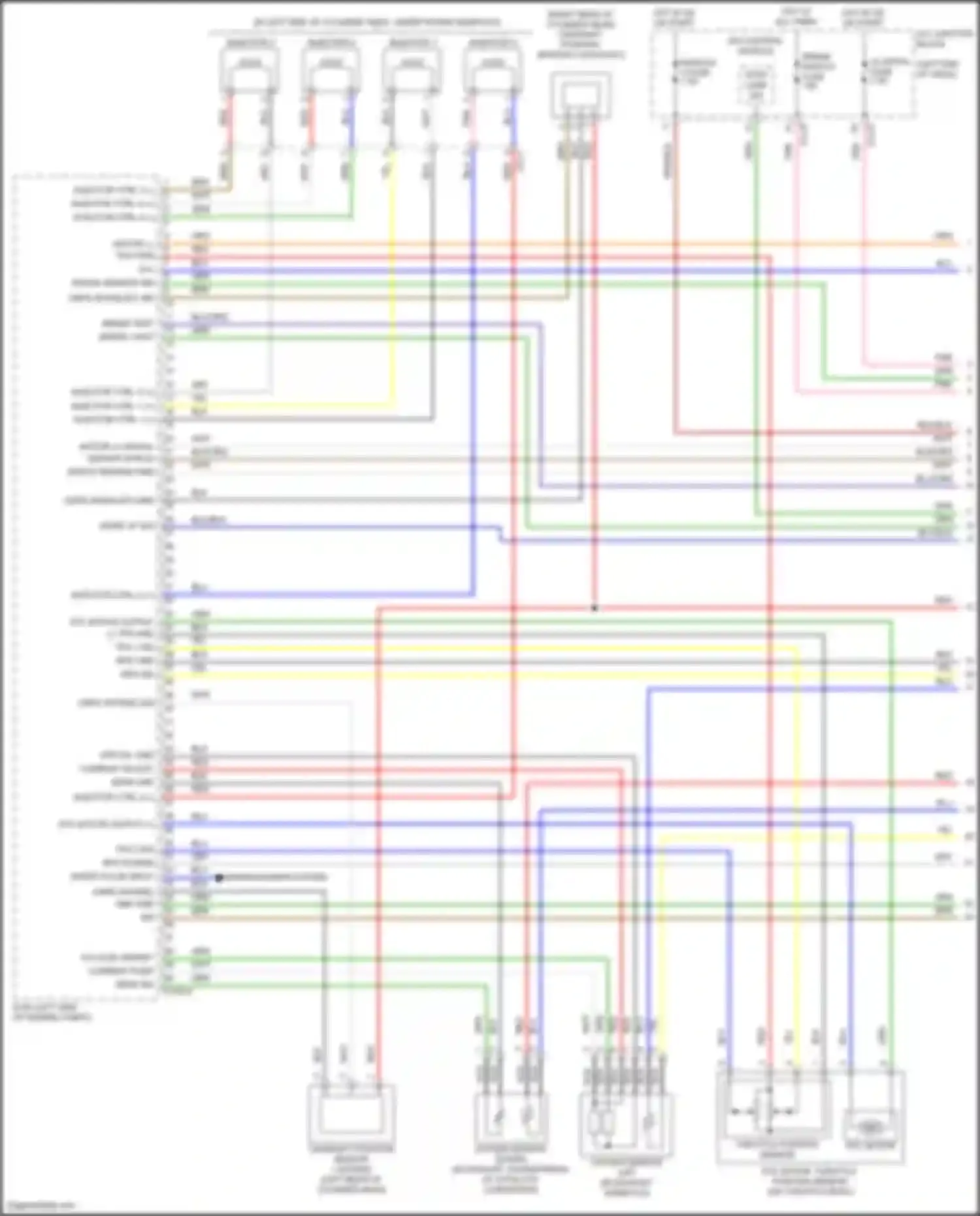 Elantra Hyundai VII facelift (2023-2024): Wiring diagram engine performance 1.6l hybrid, mfi control circuit (1 of 5)