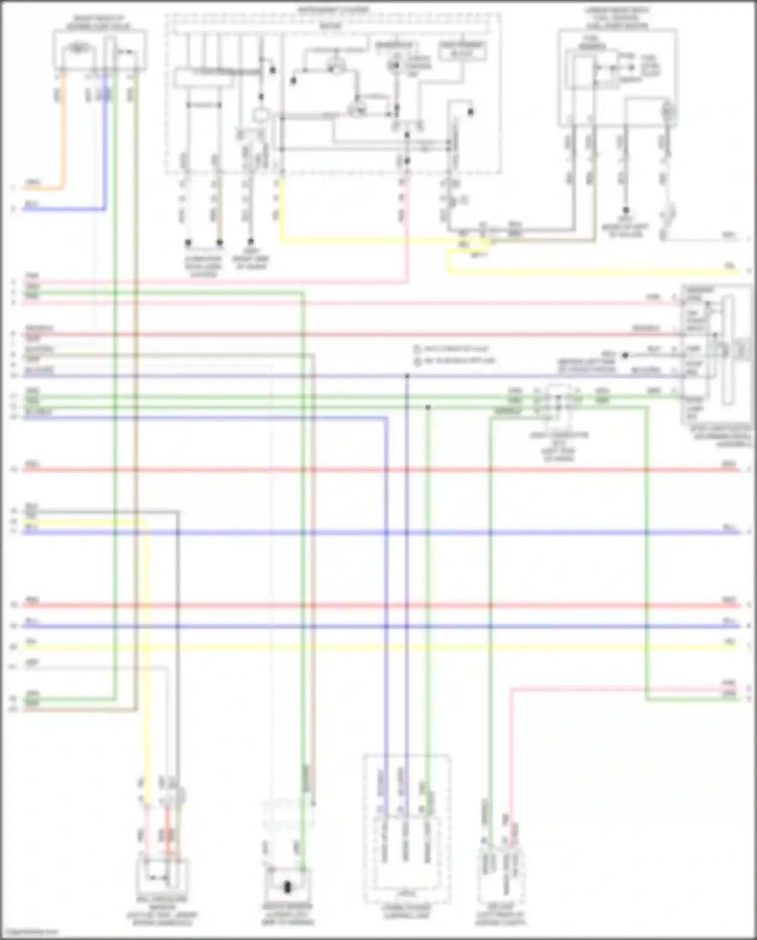 Elantra Hyundai VII facelift (2023-2024): Wiring diagram engine performance 1.6l hybrid, mfi control circuit (2 of 5)