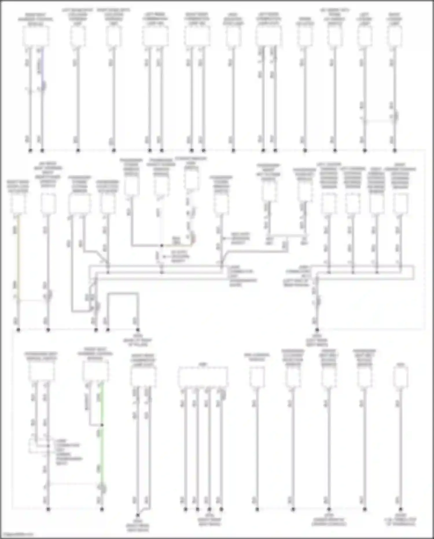 Elantra Hyundai VII facelift (2023-2024): Ground distribution circuit, except hybrid (3 of 5)