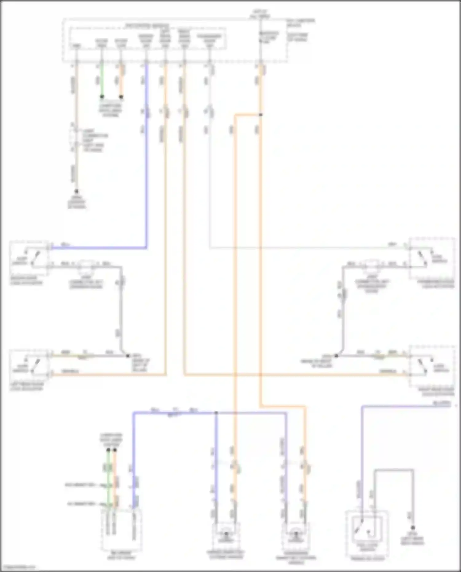 Elantra Hyundai VII facelift (2023-2024): Courtesy lamps circuit (1 of 3)