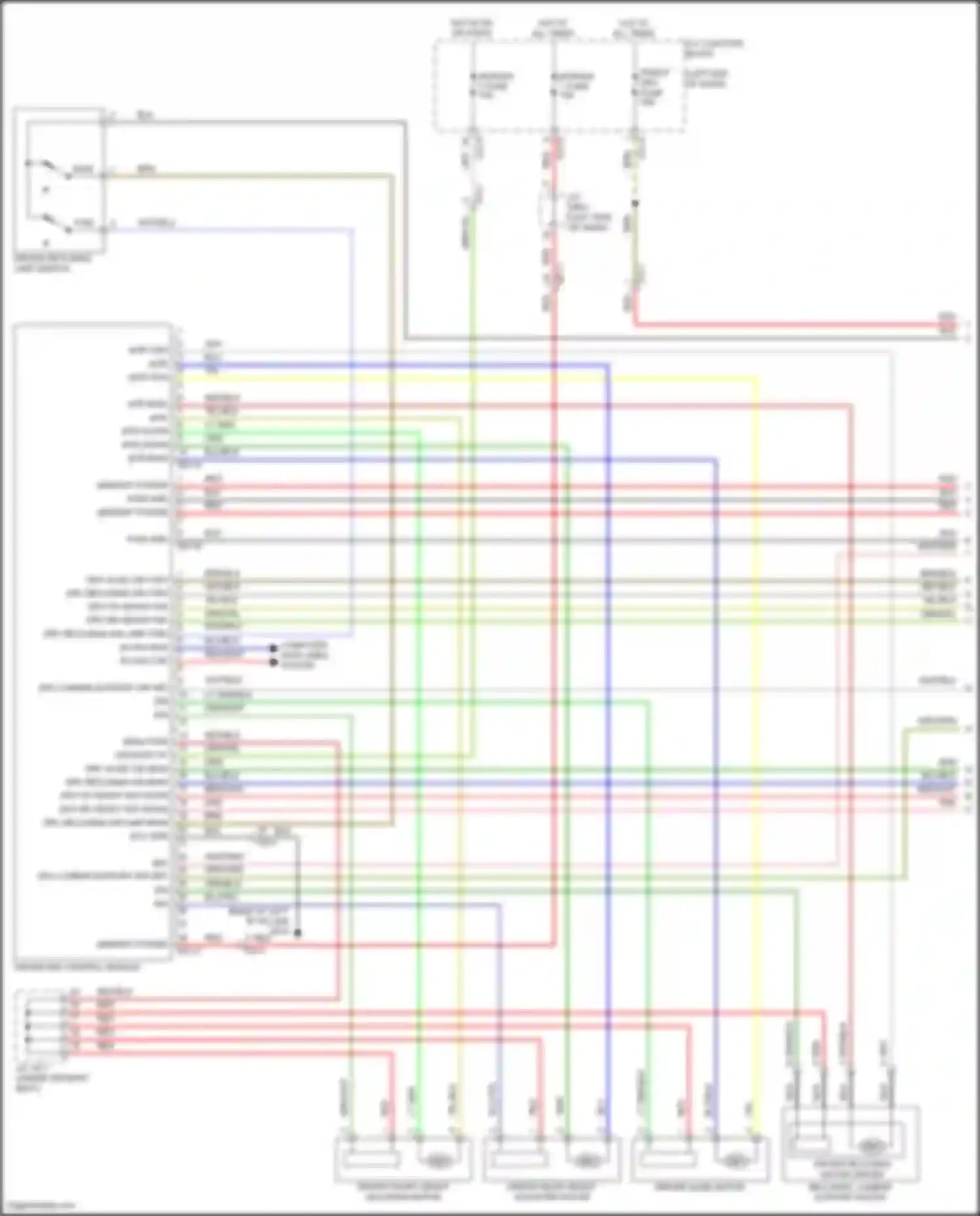 Elantra Hyundai VII facelift (2023-2024): Memory systems circuit (1 of 2)