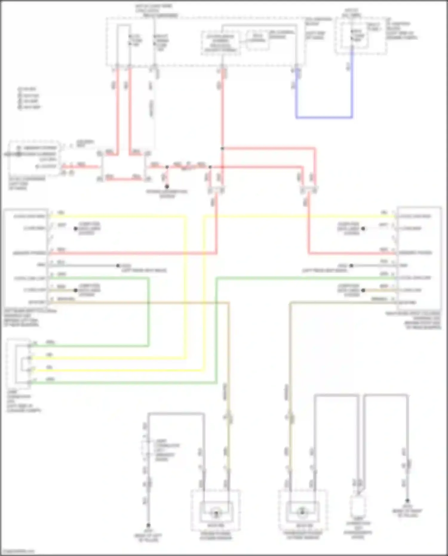 Elantra Hyundai VII facelift (2023-2024): Blind spot information system circuit