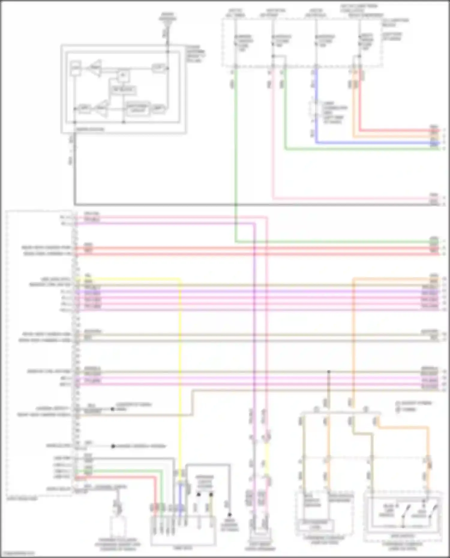 Elantra Hyundai VII facelift (2023-2024): Navigation circuit, w/o amplifier (1 of 3)