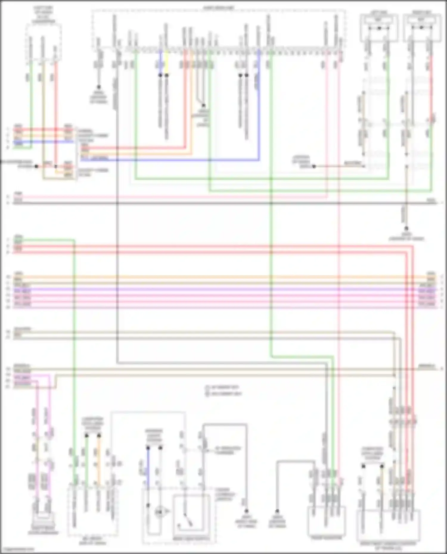 Elantra Hyundai VII facelift (2023-2024): Navigation circuit, w/o amplifier (2 of 3)