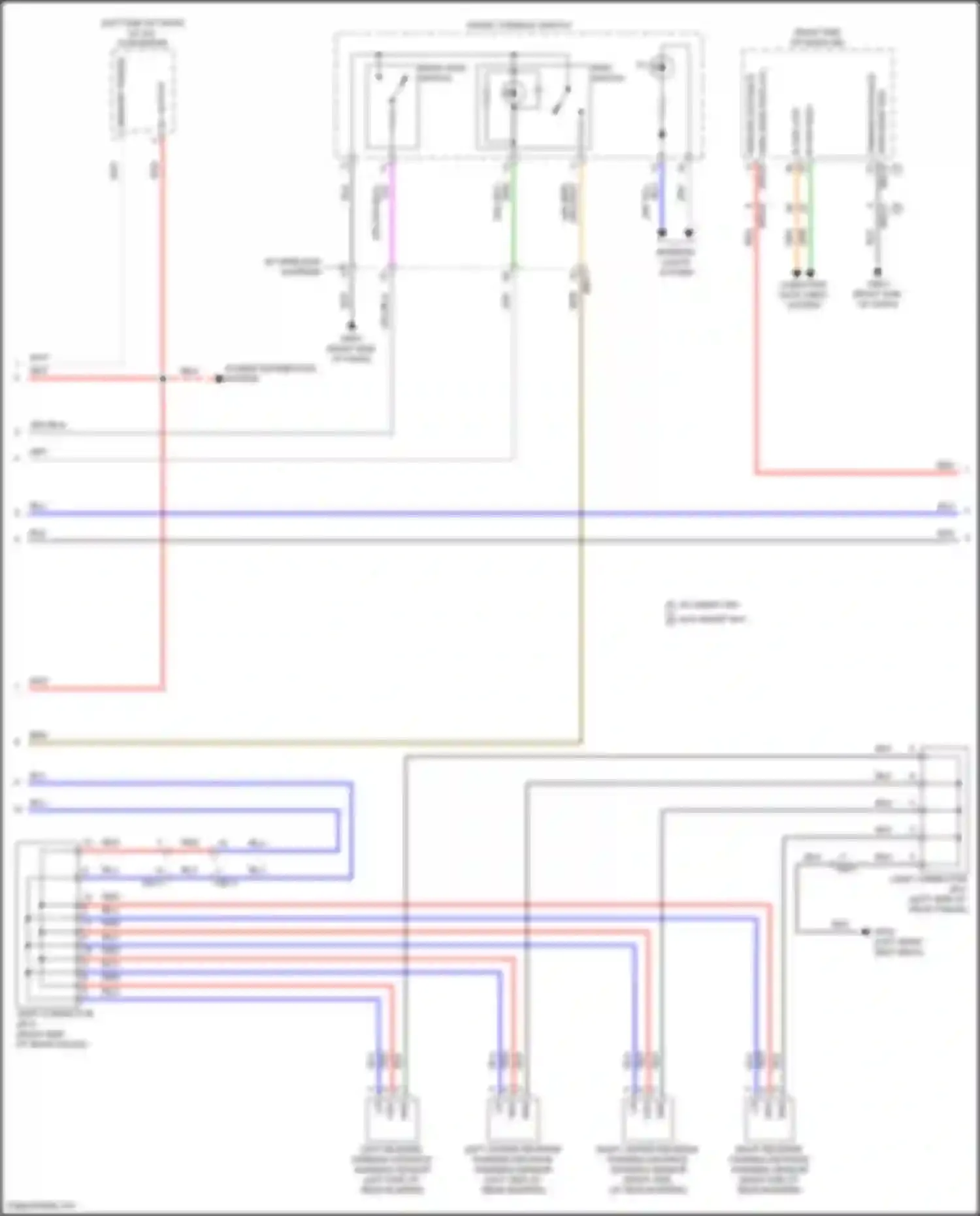 Elantra Hyundai VII facelift (2023-2024): Parking assistant circuit, w/ adas (2 of 3)