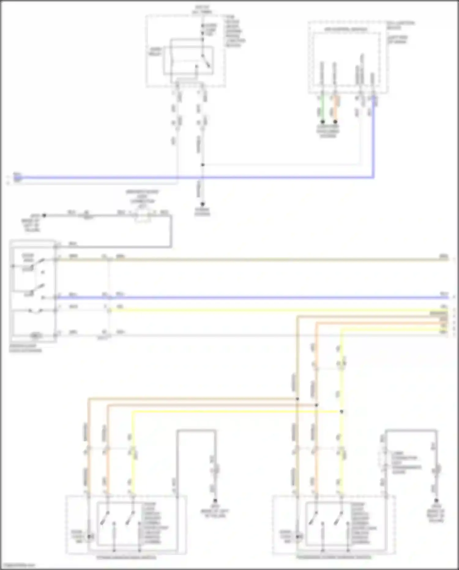 Elantra Hyundai VII facelift (2023-2024): Power door locks circuit, w/o nfc (3 of 4)