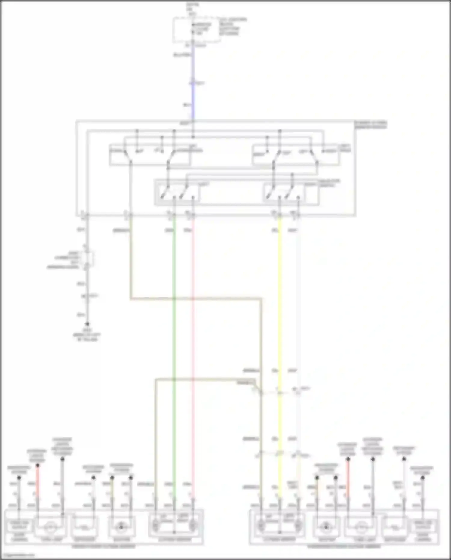 Elantra Hyundai VII facelift (2023-2024): Power mirrors circuit