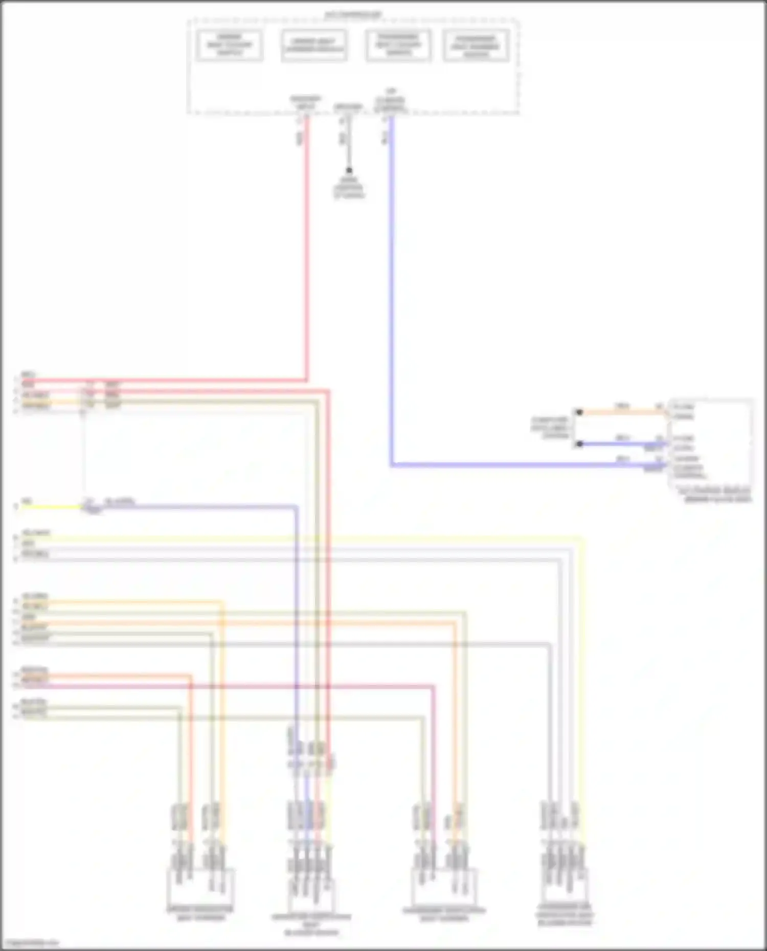 Elantra Hyundai VII facelift (2023-2024): Seat ventilation circuit (2 of 2)