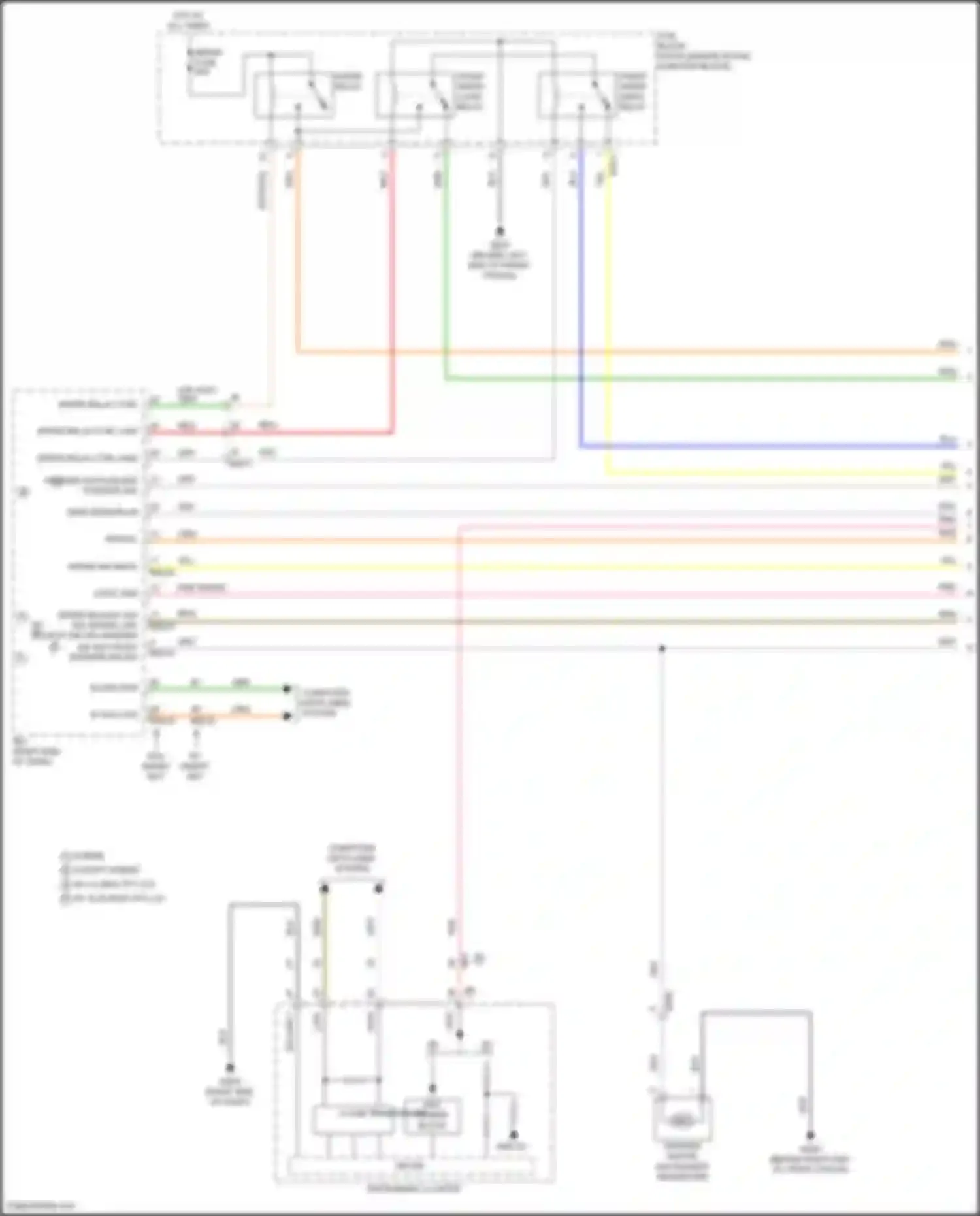 Elantra Hyundai VII facelift (2023-2024): Wiper/washer circuit (1 of 2)