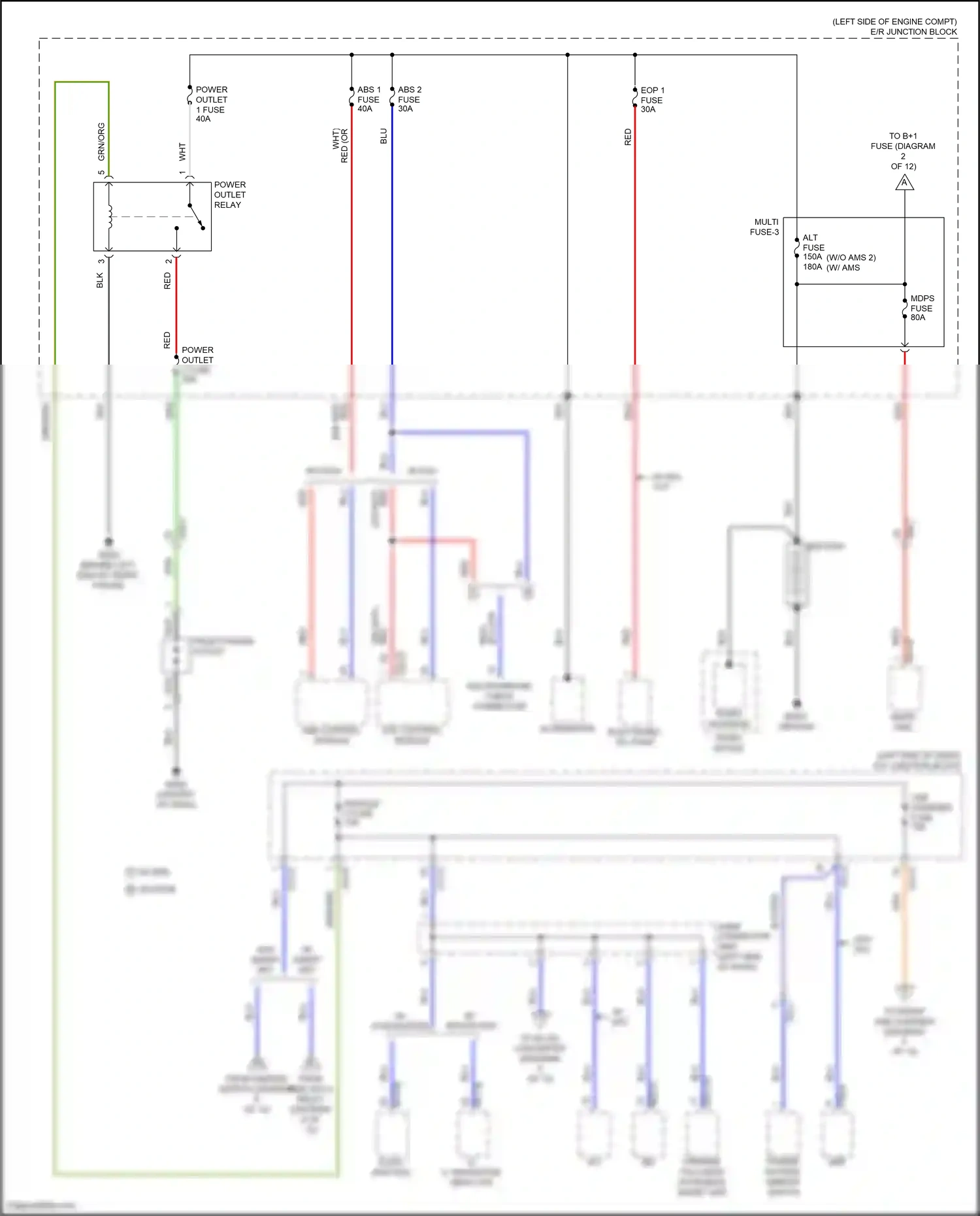 Wiring diagram abs control module for Hyundai Elantra VII facelift (2023-2024) (5 of 8)