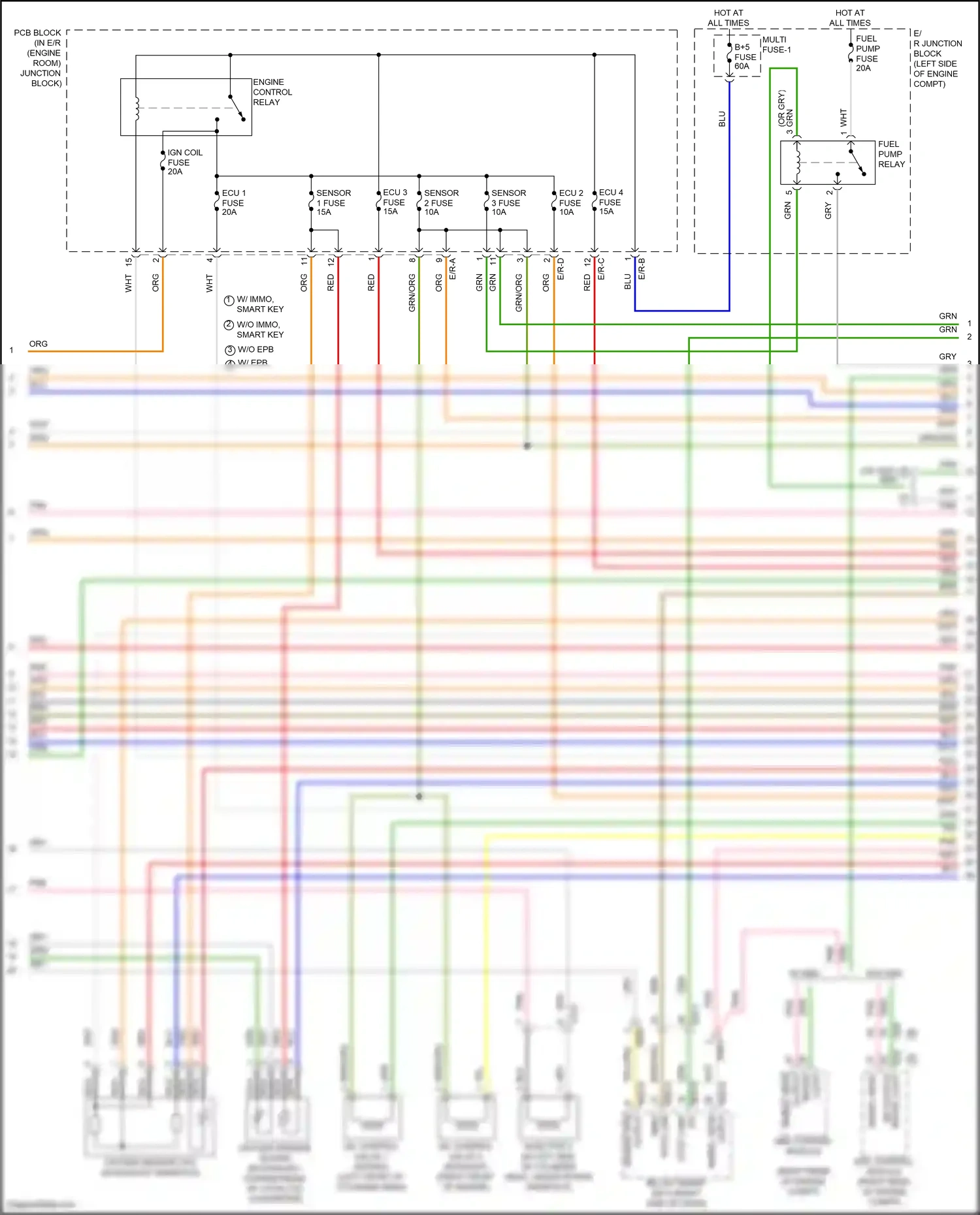 Wiring diagram abs control module for Hyundai Elantra VII facelift (2023-2024) (8 of 8)