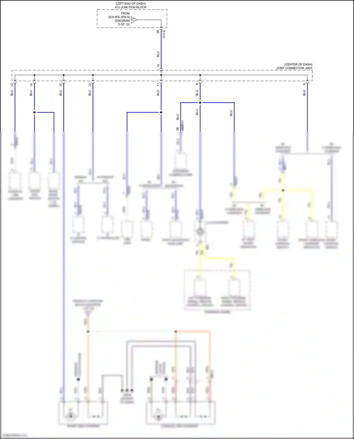 Wiring diagram a/c control module for Hyundai Elantra VII facelift (2023-2024) (7 of 15)